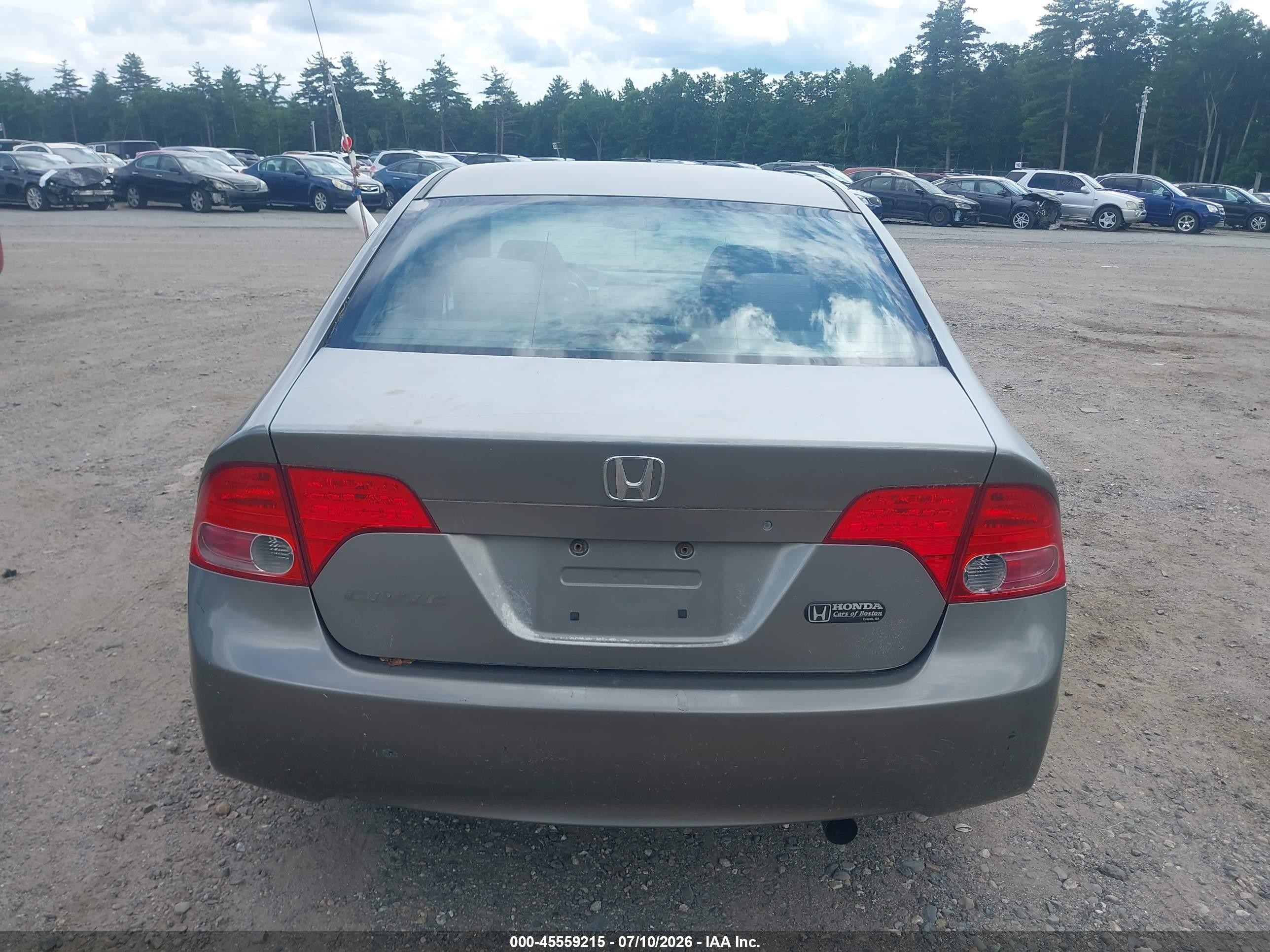 2006 Honda Civic Lx Gray vin: 2HGFA16576H500727