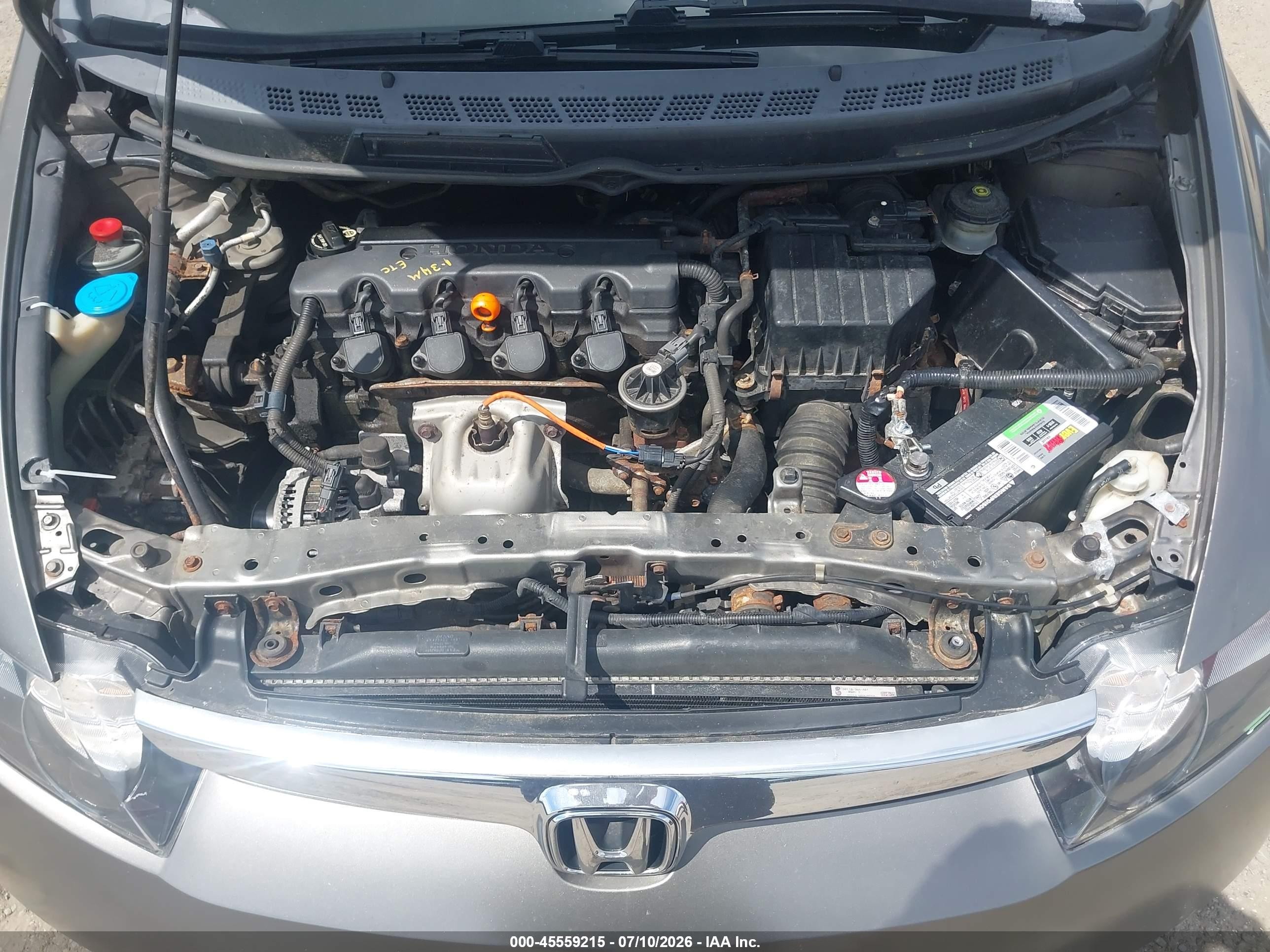2006 Honda Civic Lx Gray vin: 2HGFA16576H500727