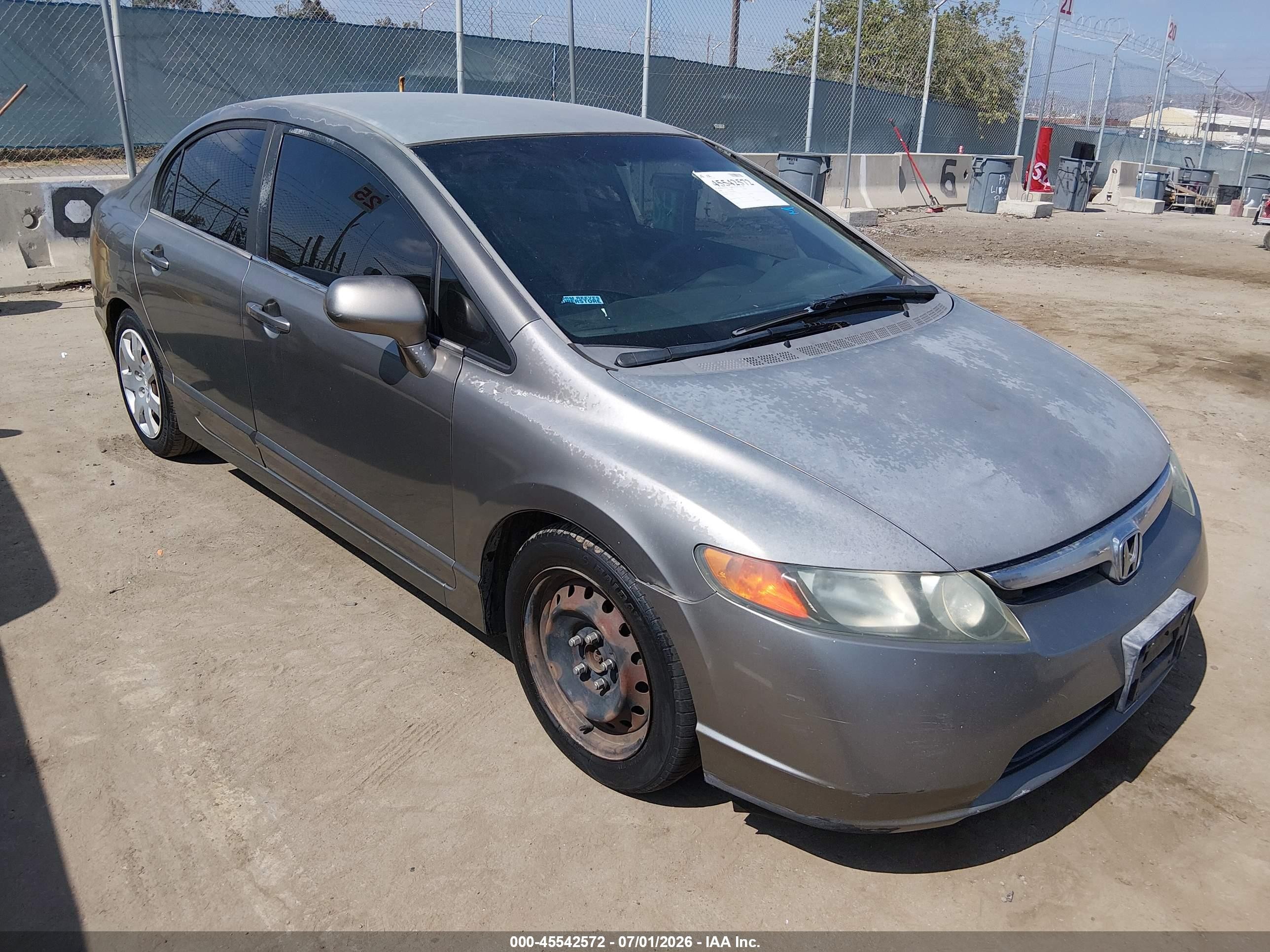 2006 Honda Civic Lx Champagne vin: 2HGFA16576H509430