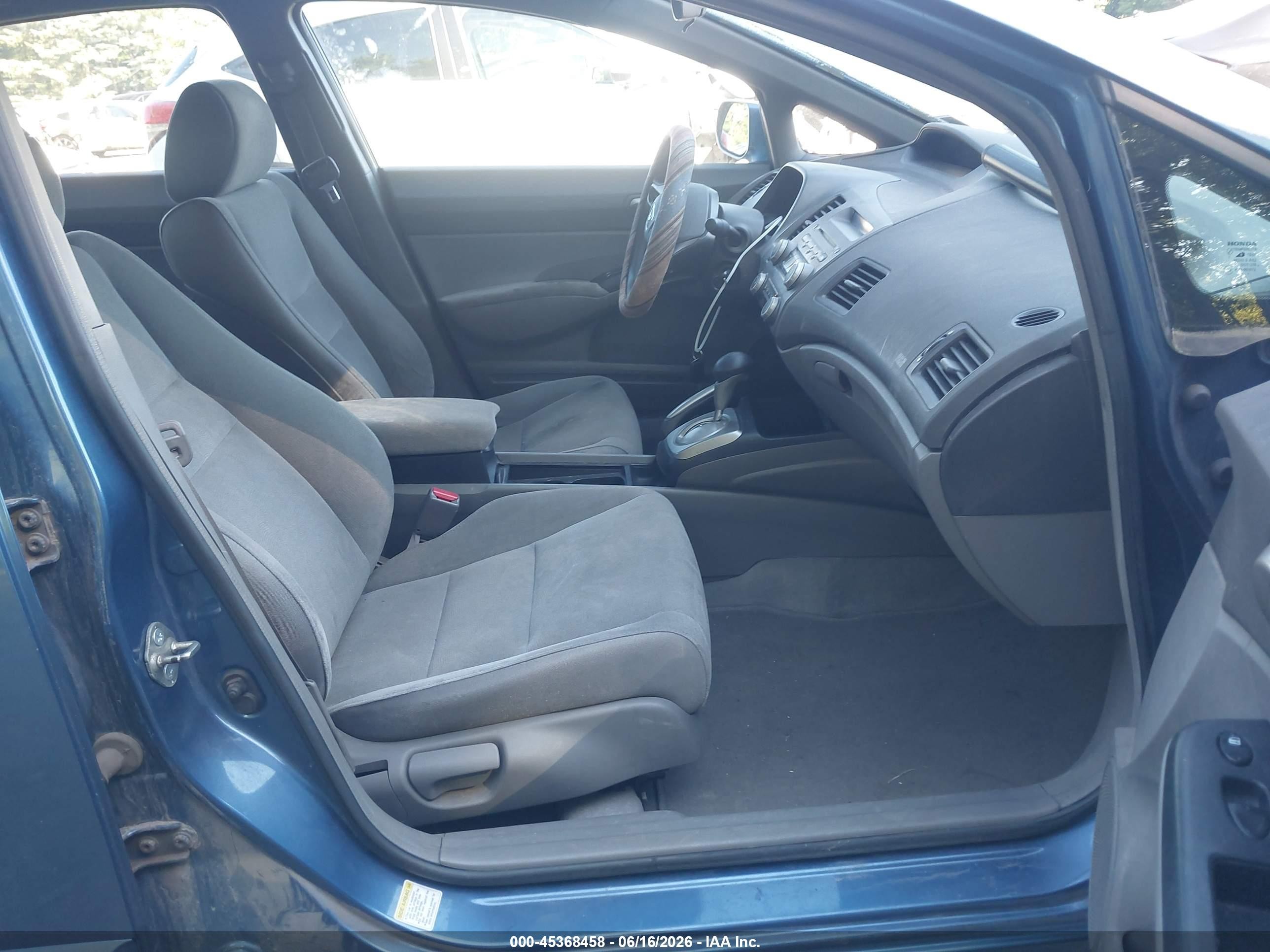 2006 Honda Civic Lx Blue vin: 2HGFA16576H517155