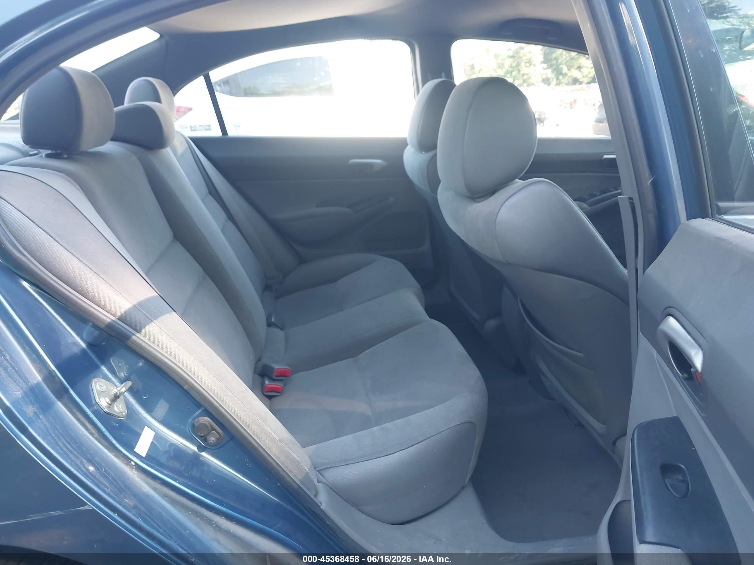 2006 Honda Civic Lx Blue vin: 2HGFA16576H517155