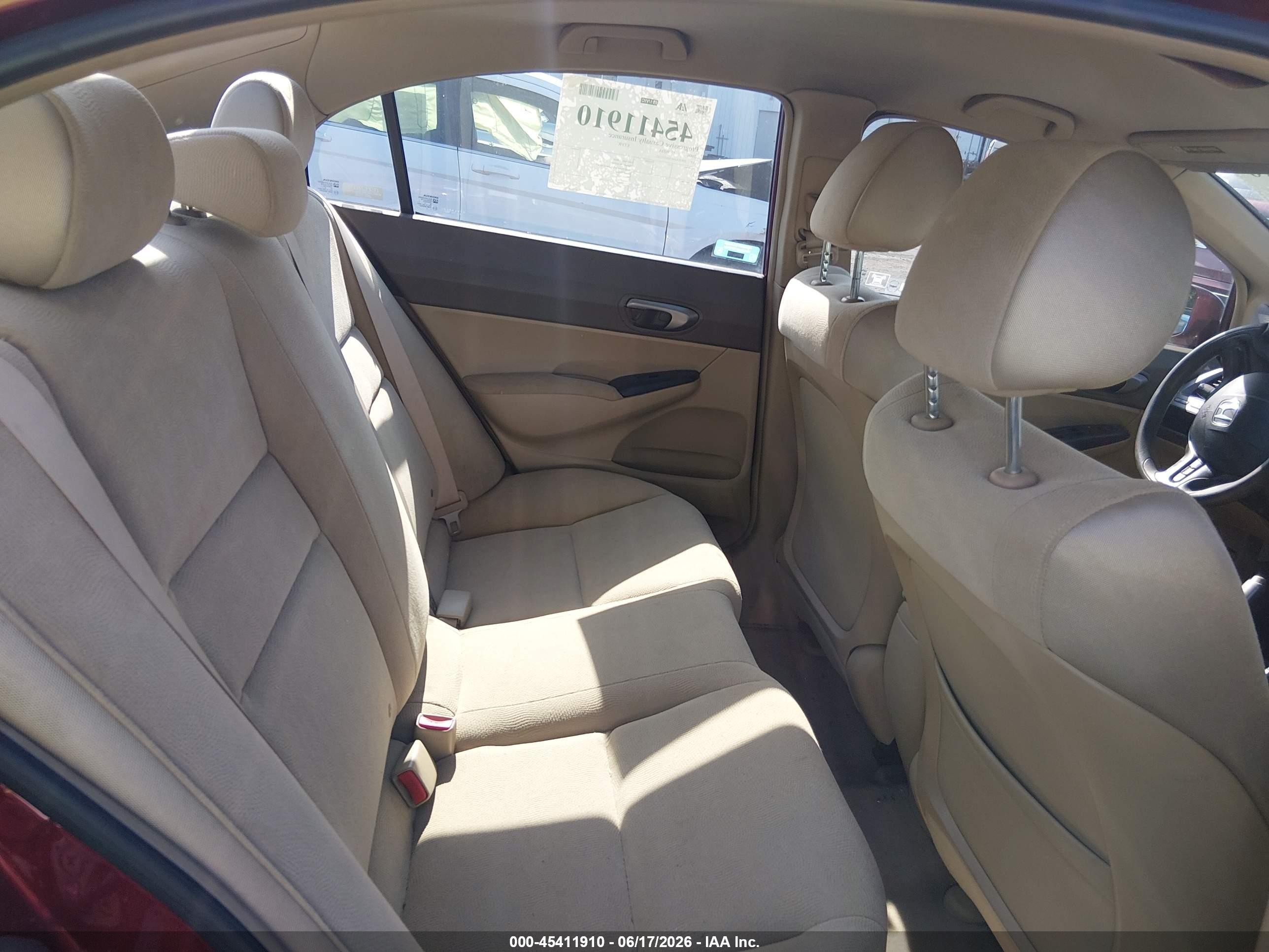 2006 Honda Civic Lx Maroon vin: 2HGFA16576H518242