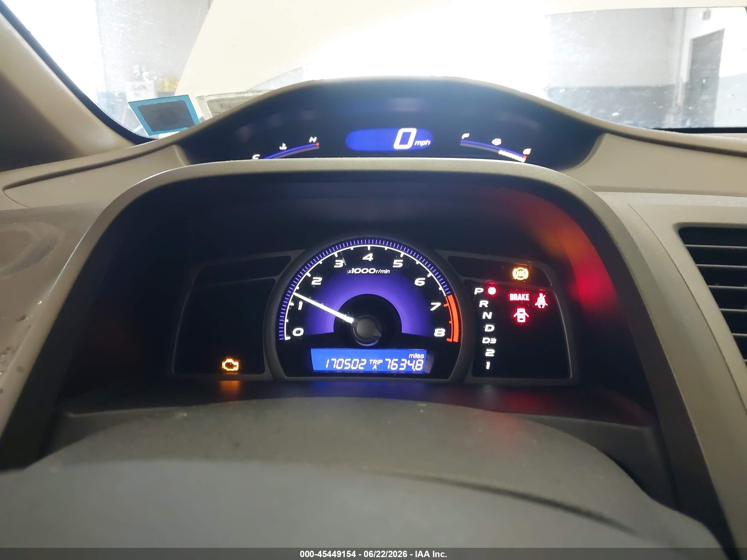 2006 Honda Civic Lx White vin: 2HGFA16576H521173