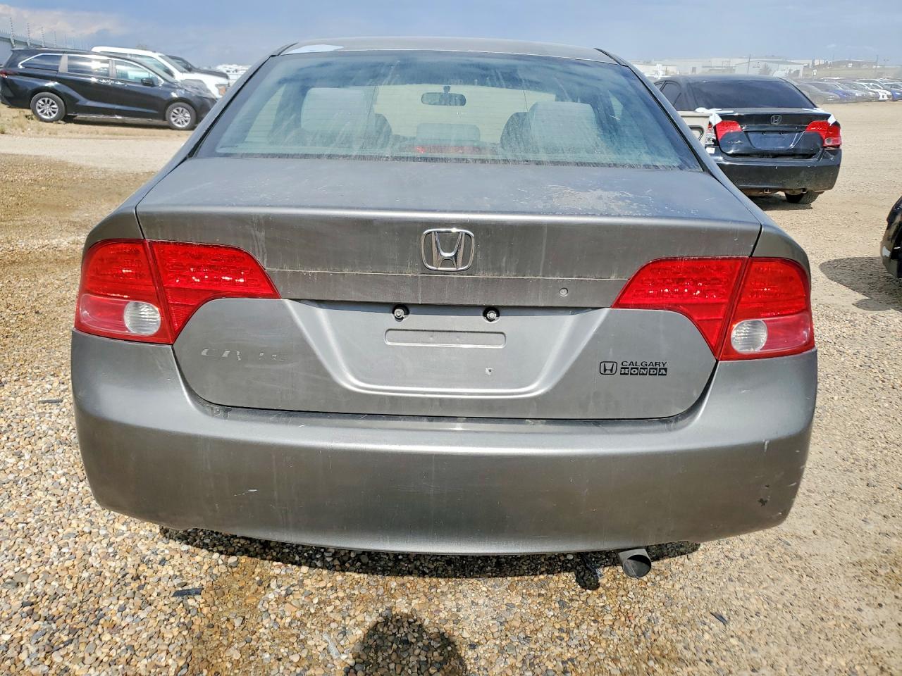 2007 Honda Civic Lx Gray vin: 2HGFA16577H004909