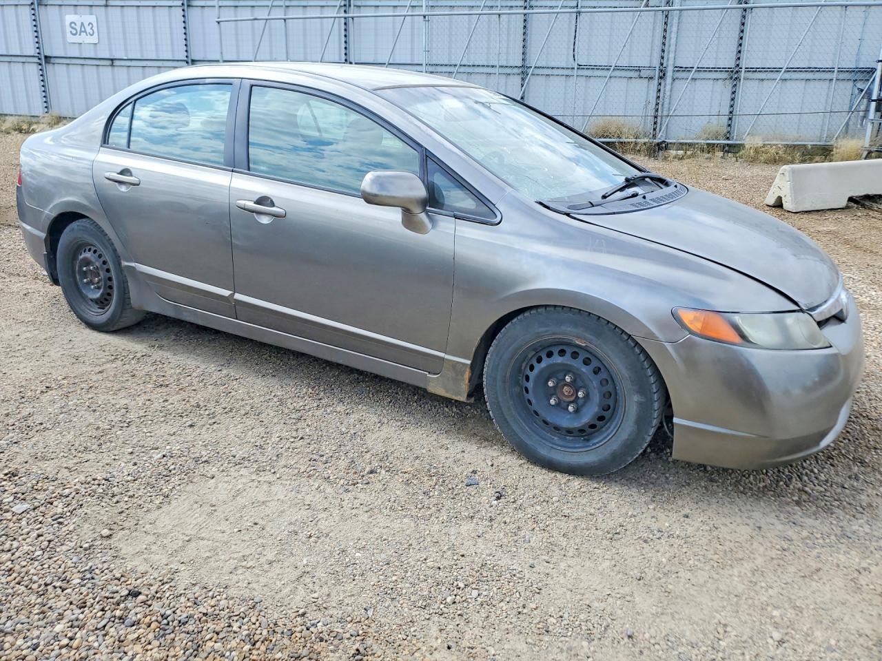 2007 Honda Civic Lx Gray vin: 2HGFA16577H004909