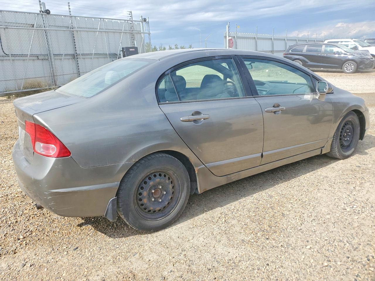 2007 Honda Civic Lx Gray vin: 2HGFA16577H004909