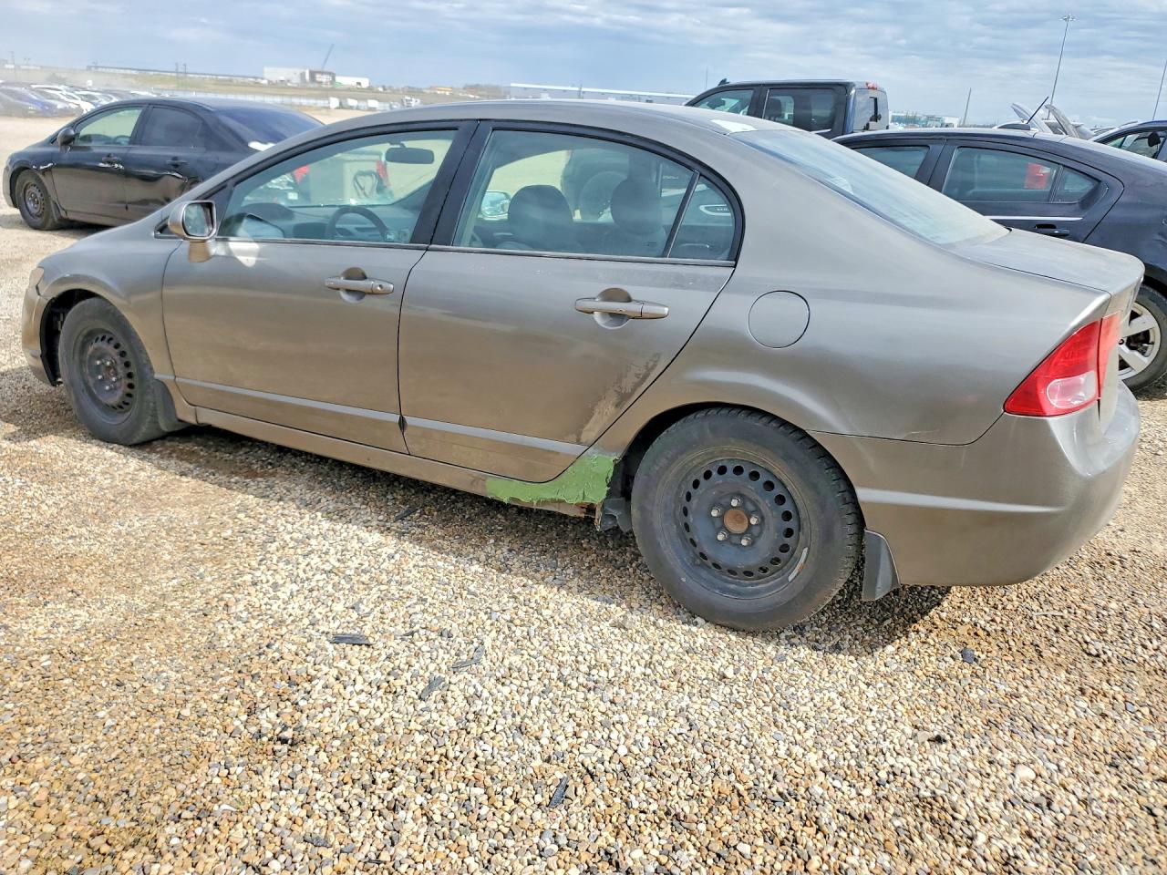 2007 Honda Civic Lx Gray vin: 2HGFA16577H004909
