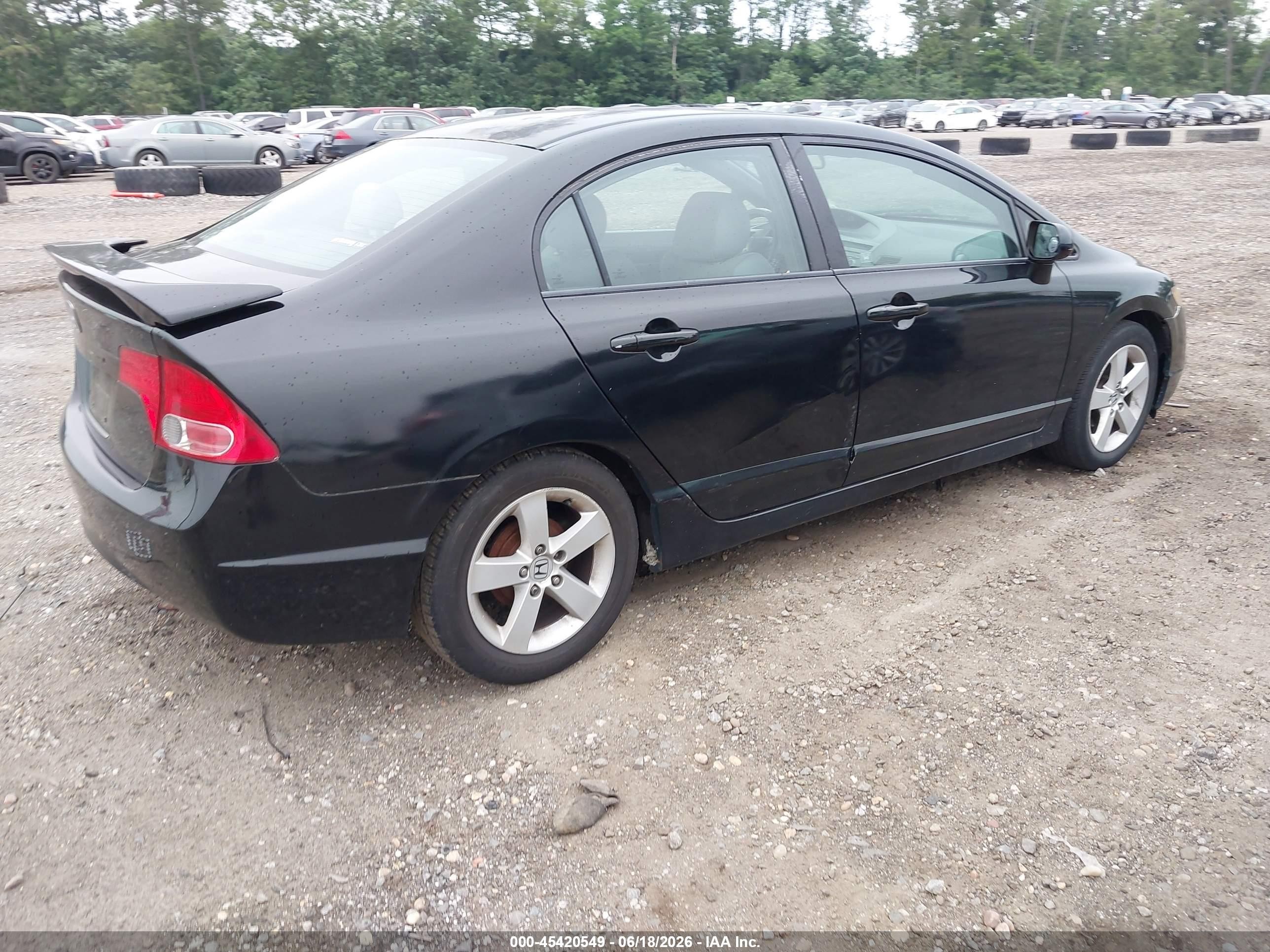 2007 Honda Civic Lx Black vin: 2HGFA16577H306510
