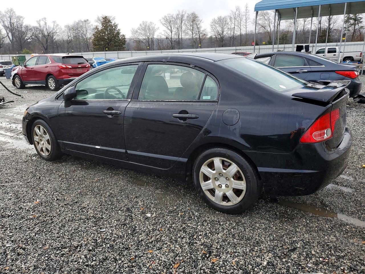 2007 Honda Civic Lx Черный vin: 2HGFA16577H310413