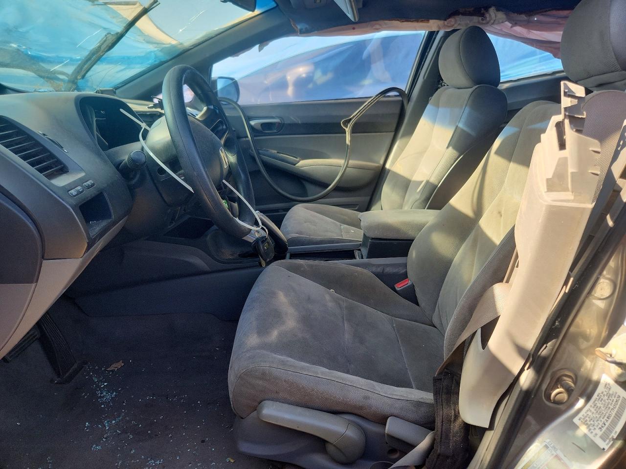 2007 Honda Civic Lx Gray vin: 2HGFA16577H312629