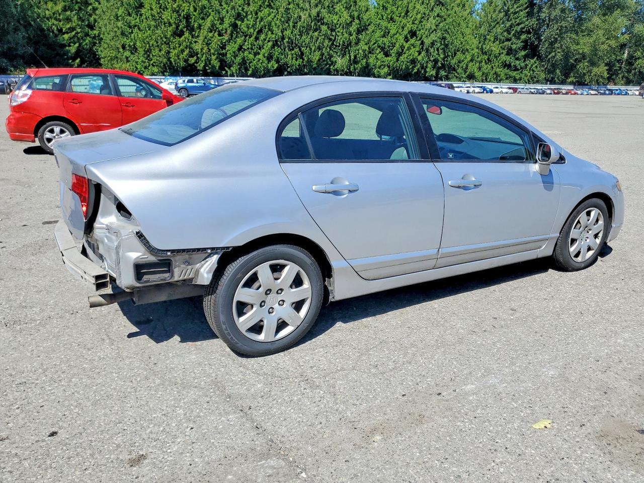 2007 Honda Civic Lx Серебряный vin: 2HGFA16577H315823