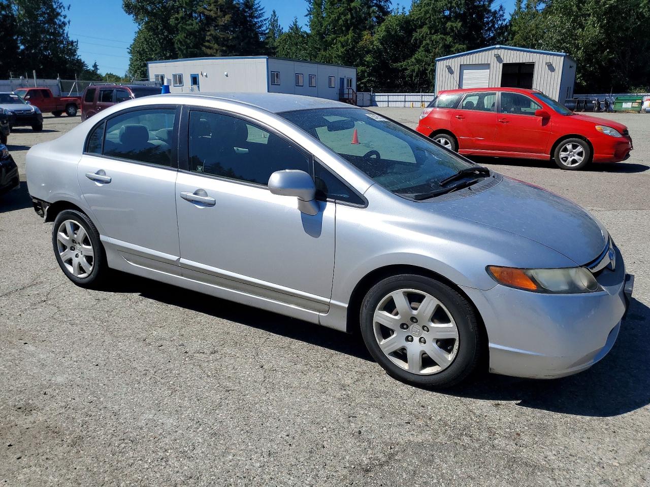 2007 Honda Civic Lx Серебряный vin: 2HGFA16577H315823
