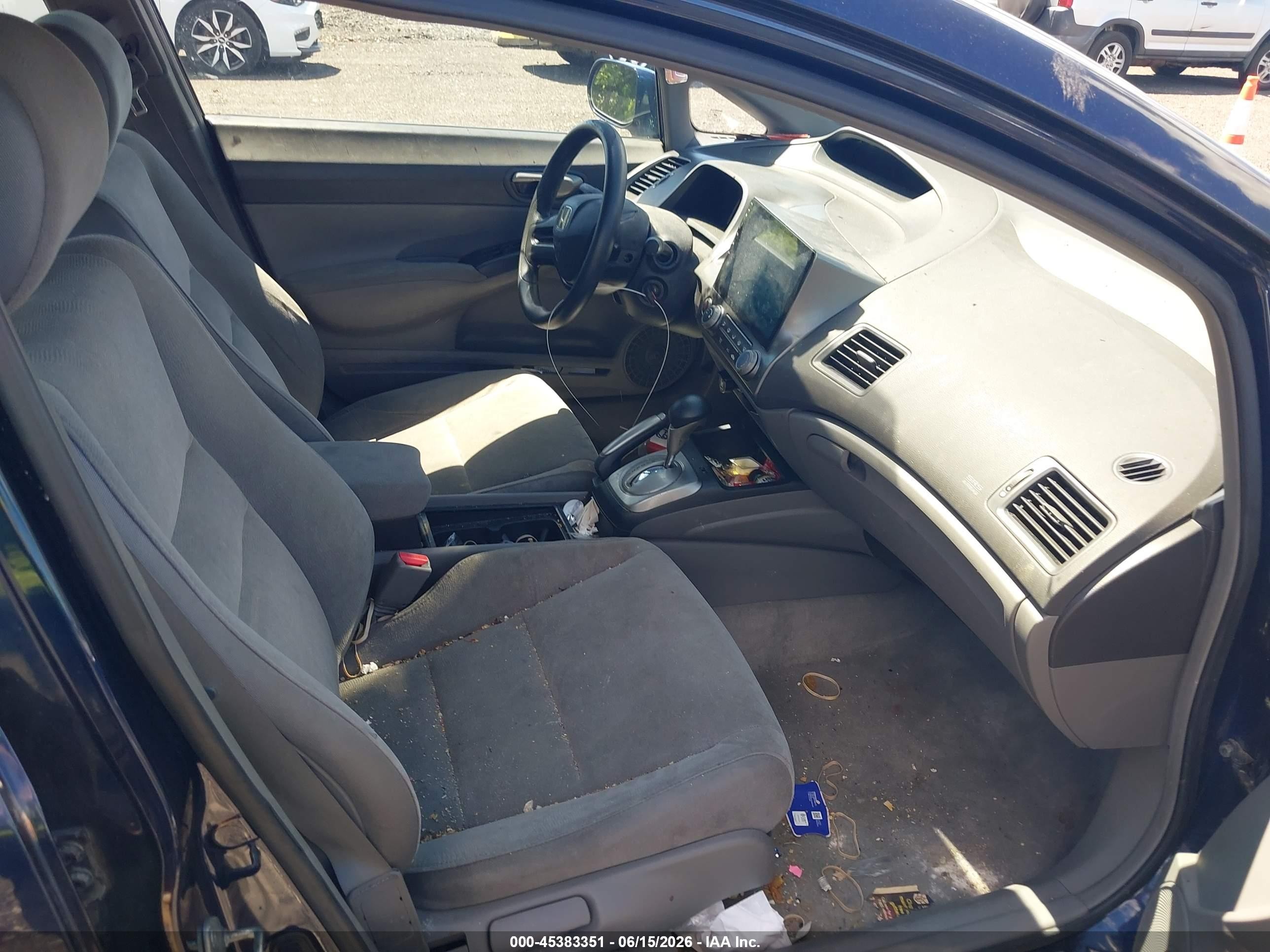 2007 Honda Civic Lx Blue vin: 2HGFA16577H509140