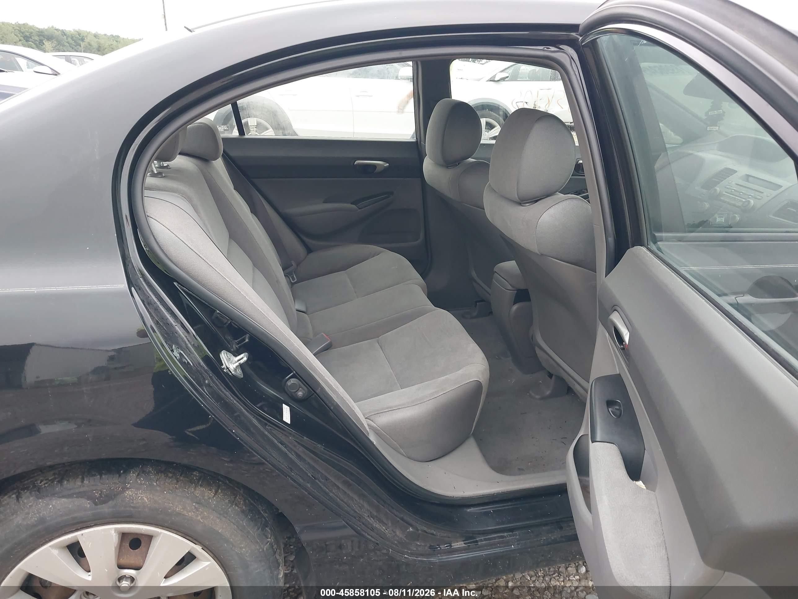 2008 Honda Civic Lx Black vin: 2HGFA16578H302538
