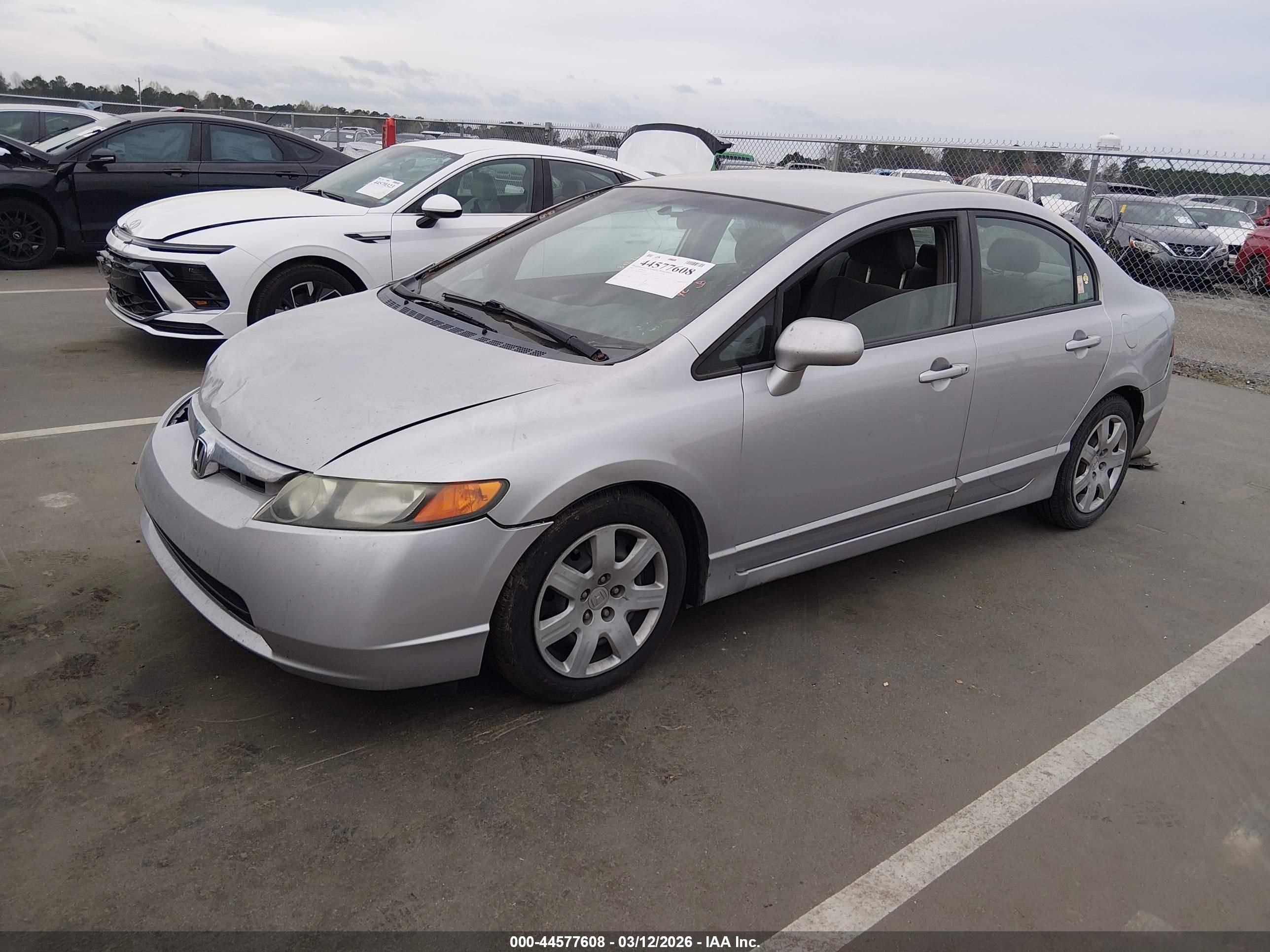 2008 Honda Civic Lx Silver vin: 2HGFA16578H305570