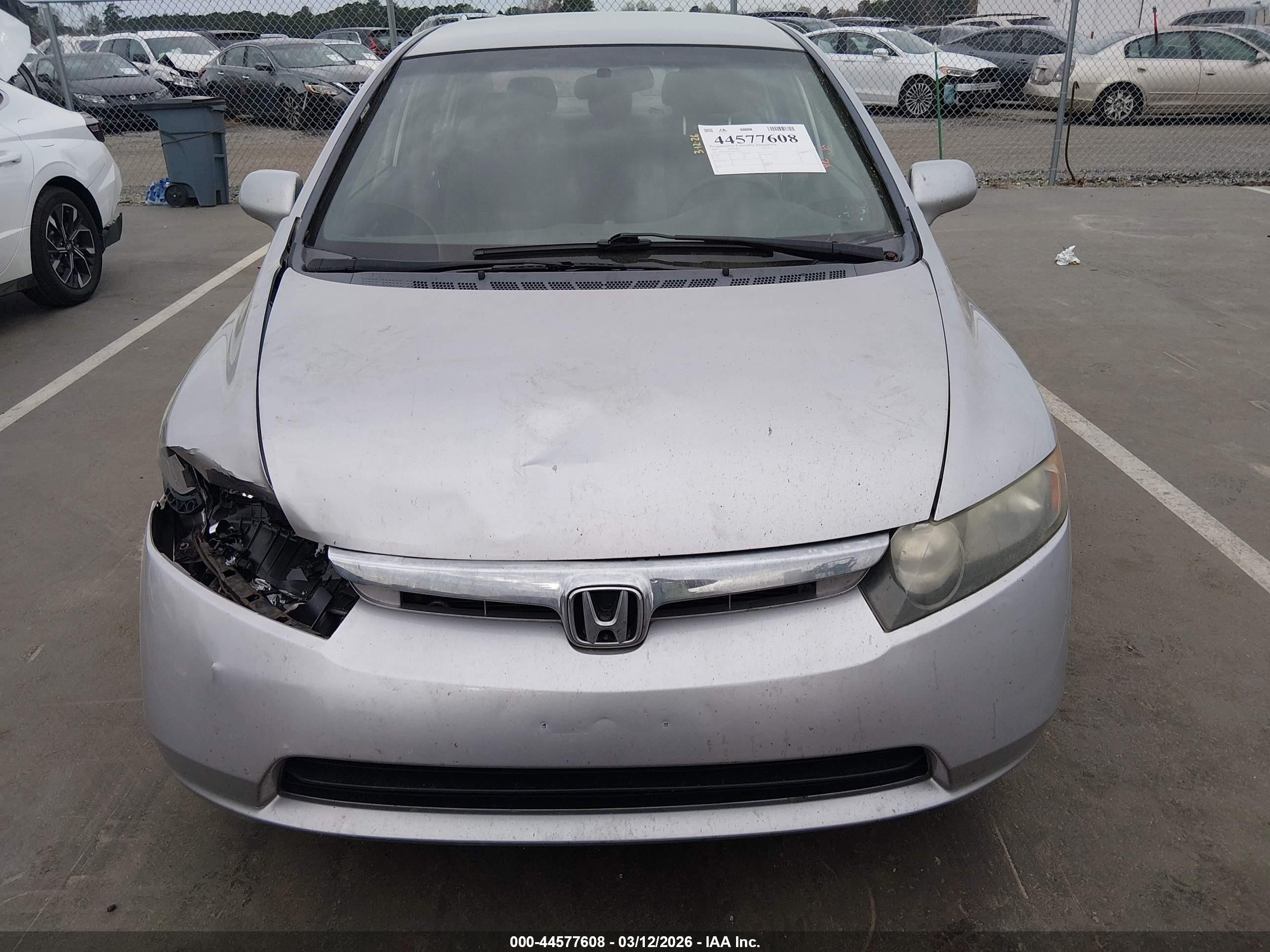 2008 Honda Civic Lx Silver vin: 2HGFA16578H305570