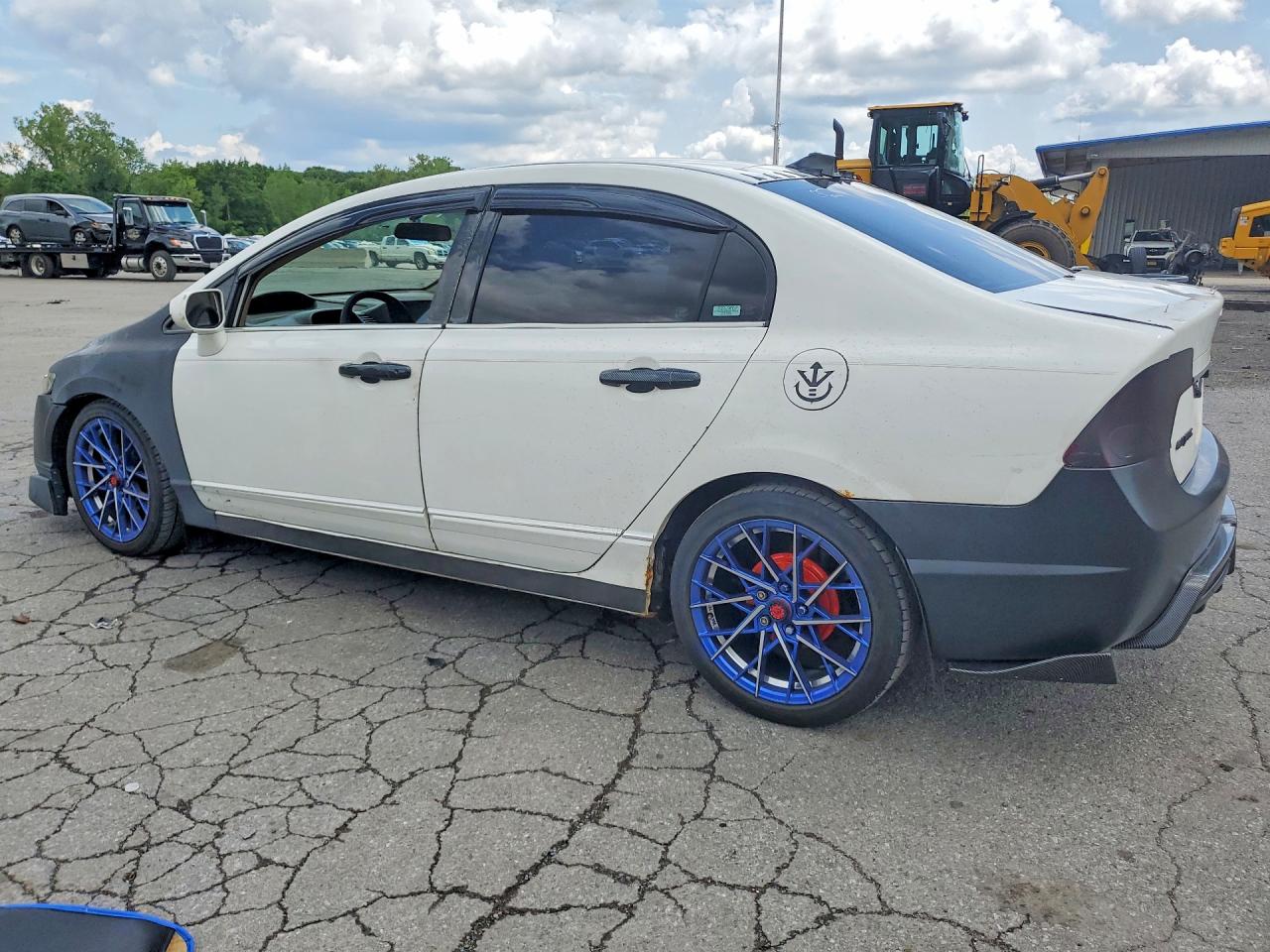 2008 Honda Civic Lx White vin: 2HGFA16578H313765