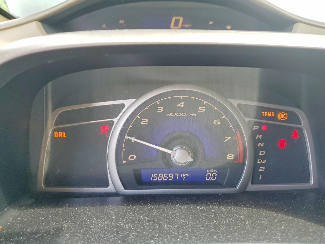 2008 Honda Civic Lx White vin: 2HGFA16578H313765