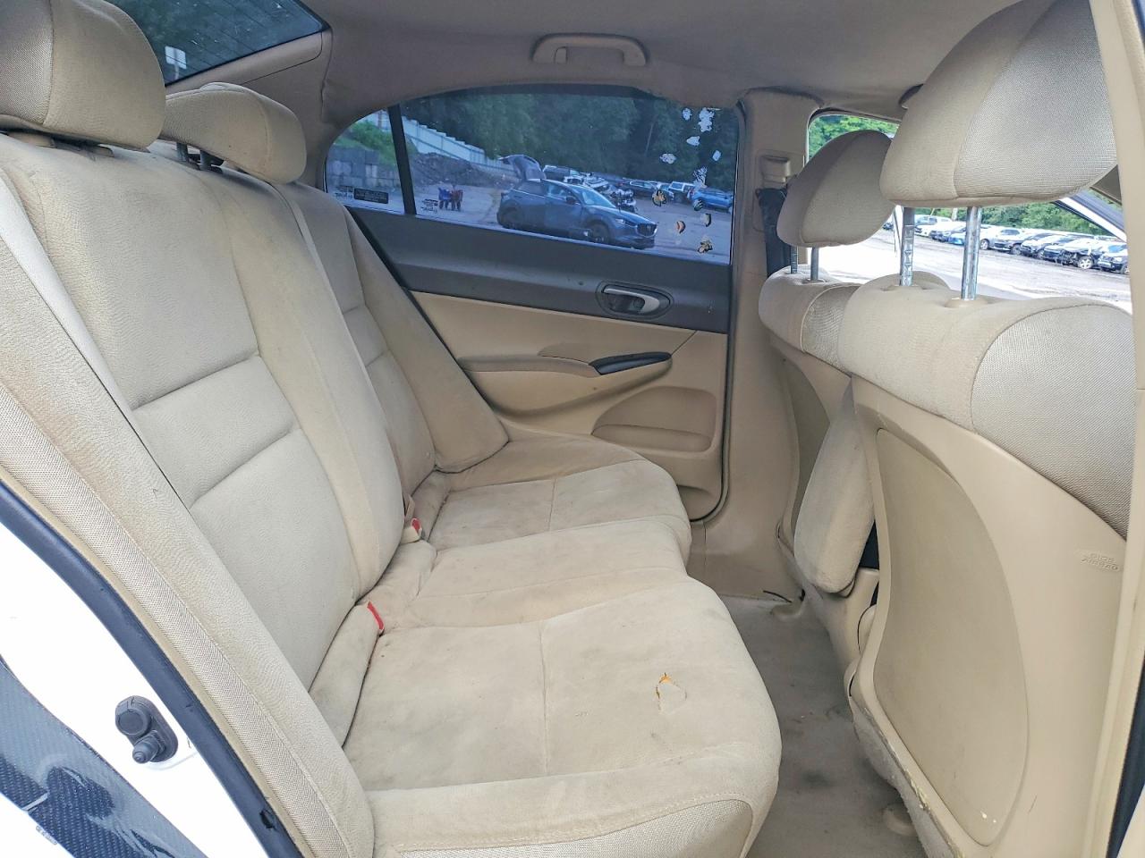 2008 Honda Civic Lx White vin: 2HGFA16578H313765