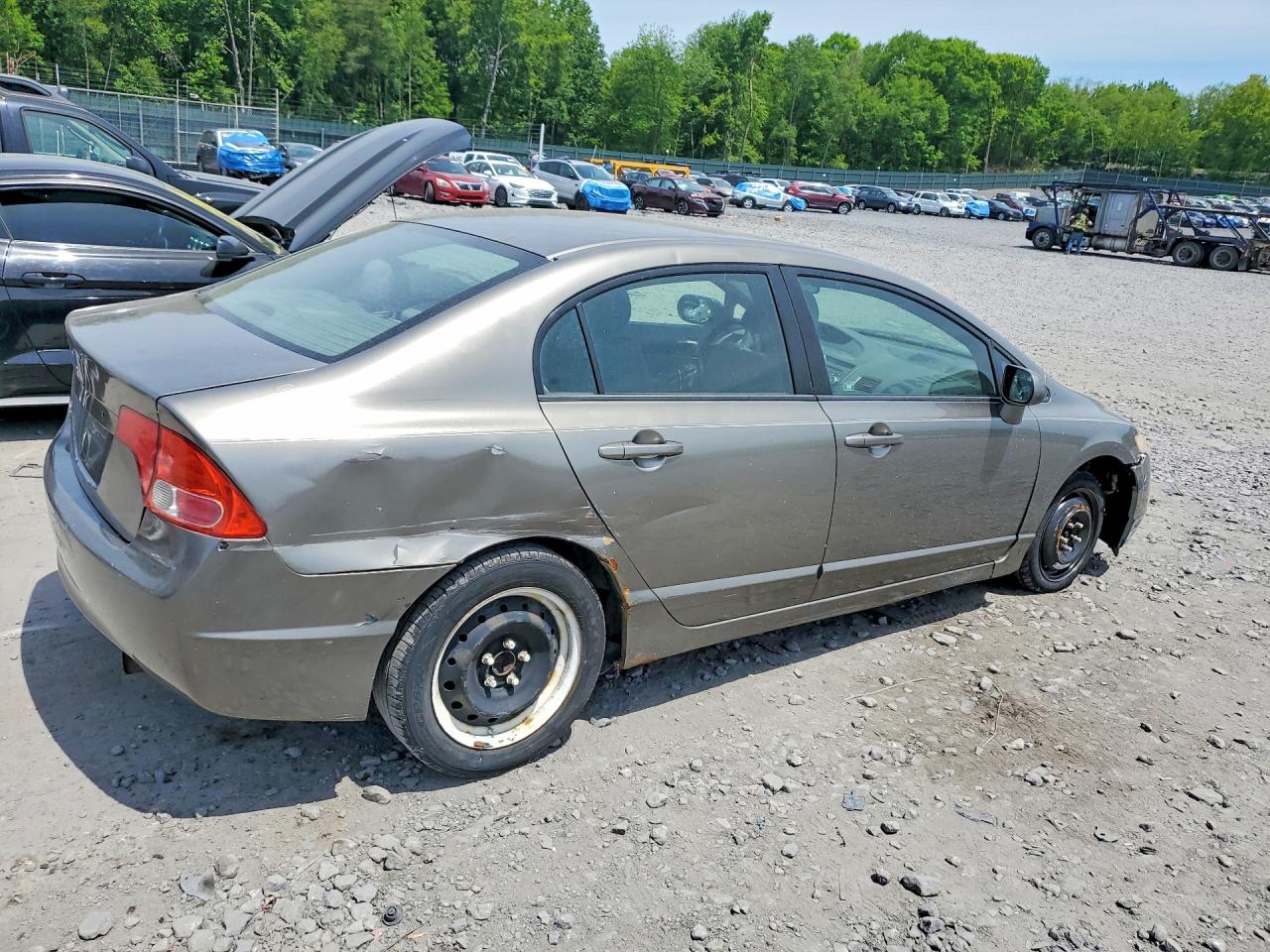 2008 Honda Civic Lx Gray vin: 2HGFA16578H325477