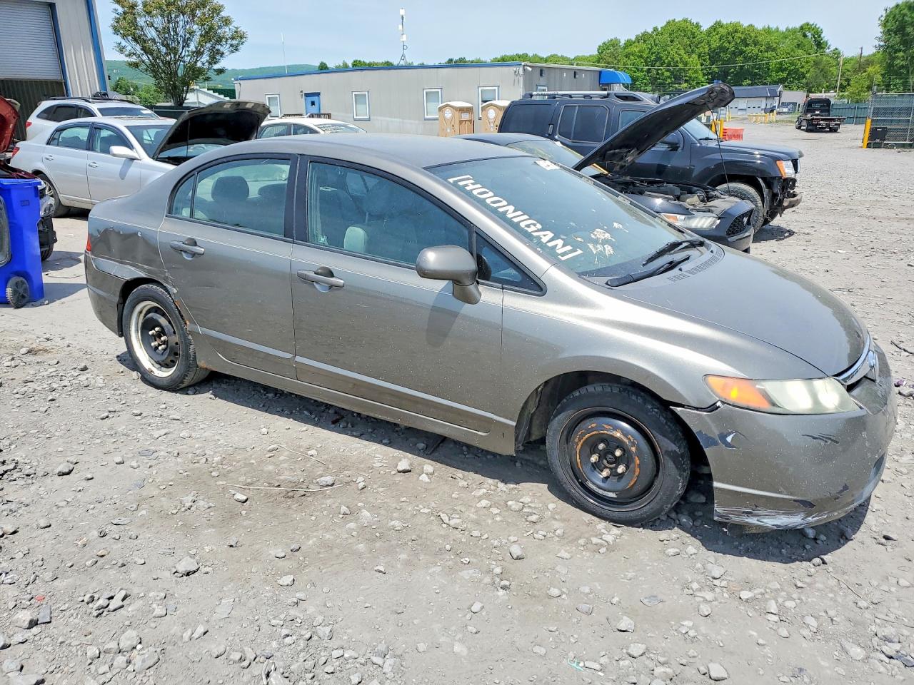 2008 Honda Civic Lx Gray vin: 2HGFA16578H325477