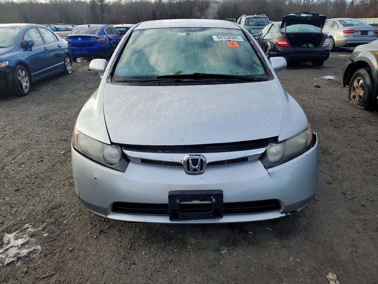 2008 Honda Civic Lx Gray vin: 2HGFA16578H328850