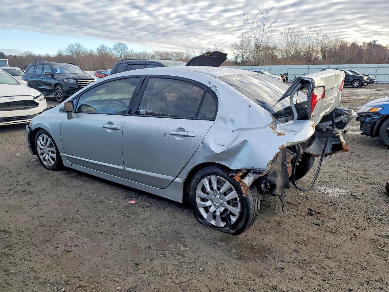 2008 Honda Civic Lx Gray vin: 2HGFA16578H328850