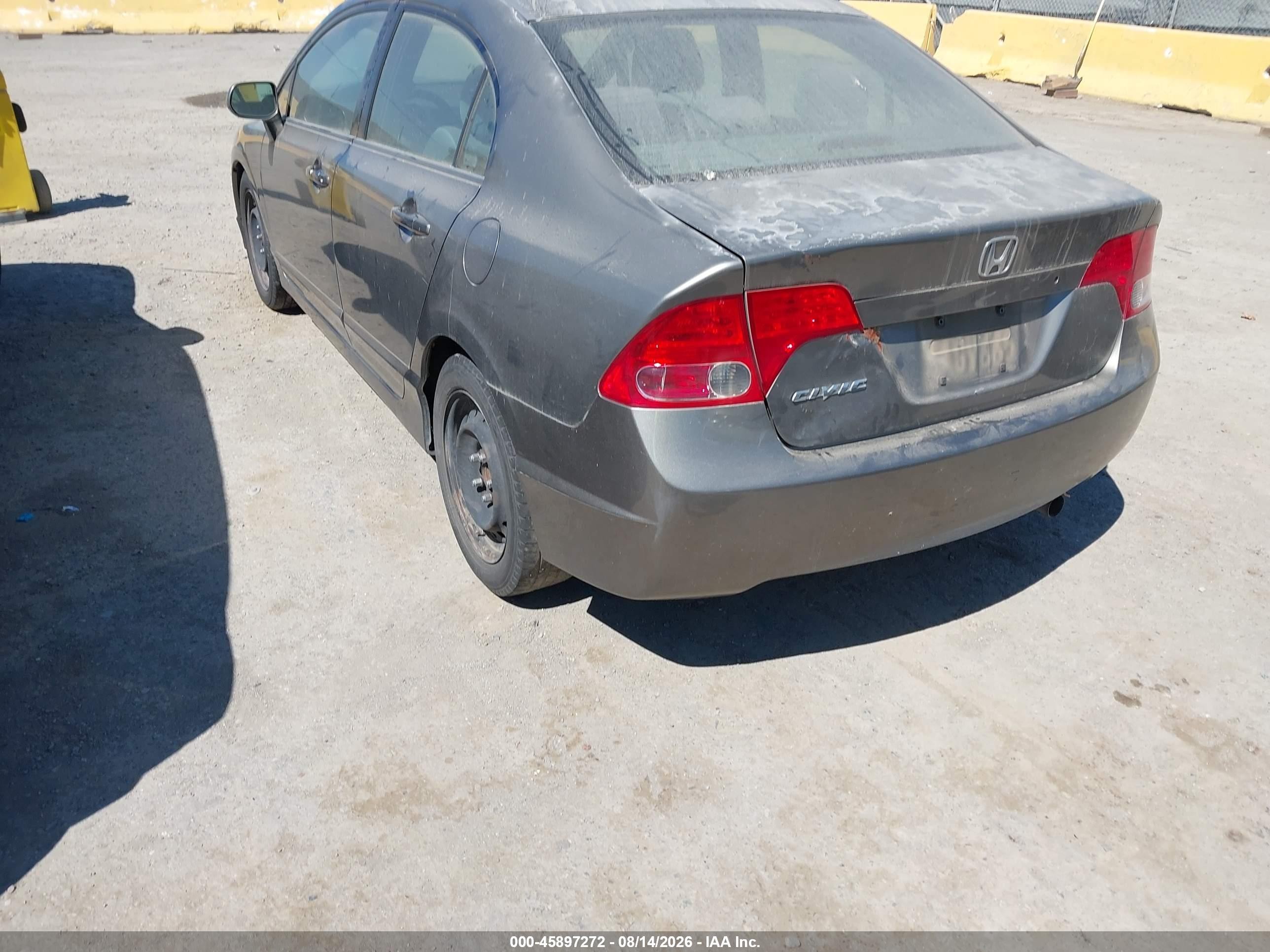 2008 Honda Civic Lx Серый vin: 2HGFA16578H503078