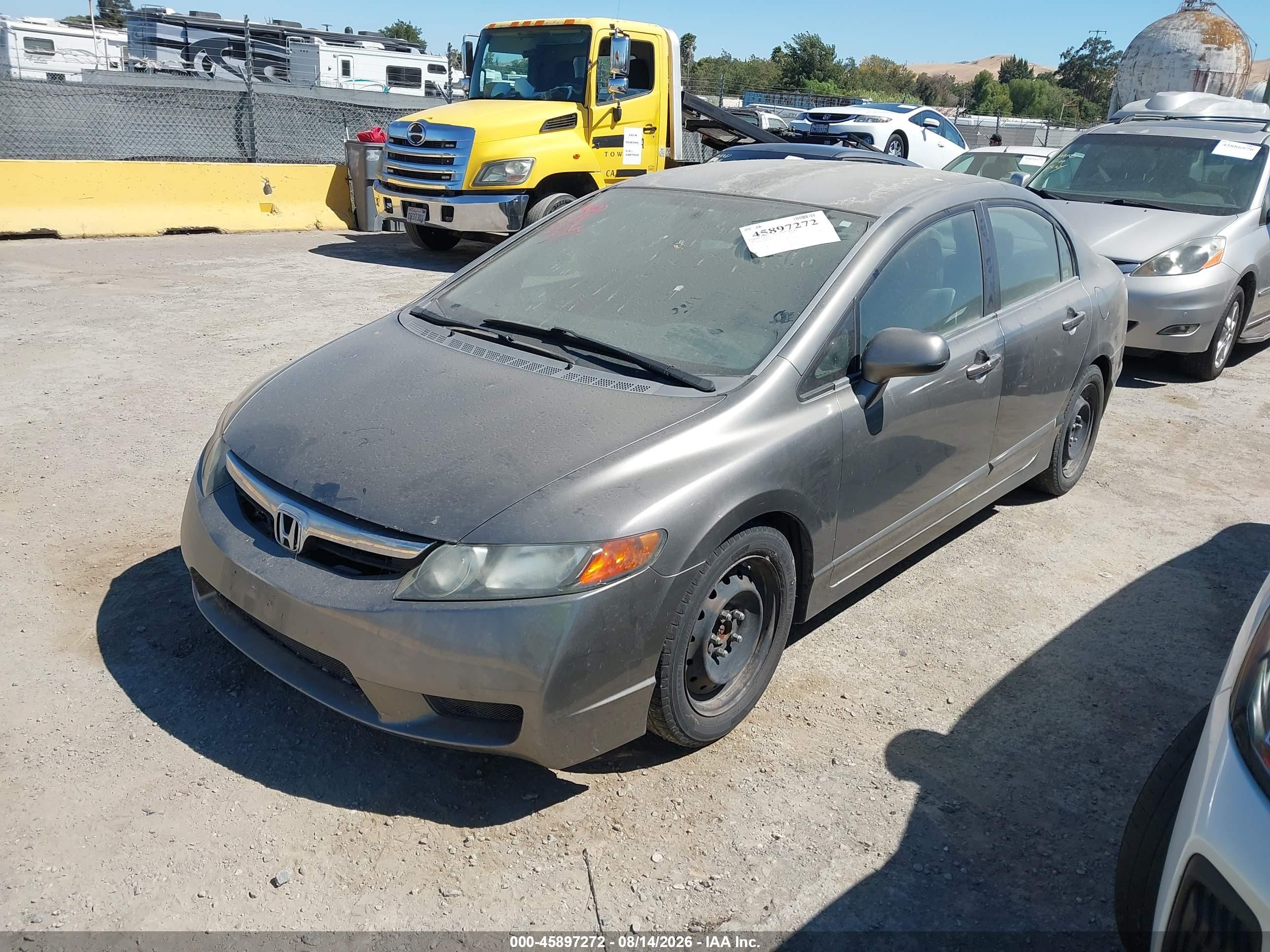 2008 Honda Civic Lx Серый vin: 2HGFA16578H503078
