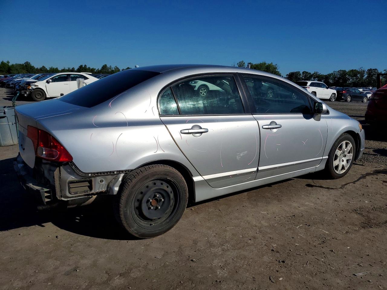 2008 Honda Civic Lx Silver vin: 2HGFA16578H507311