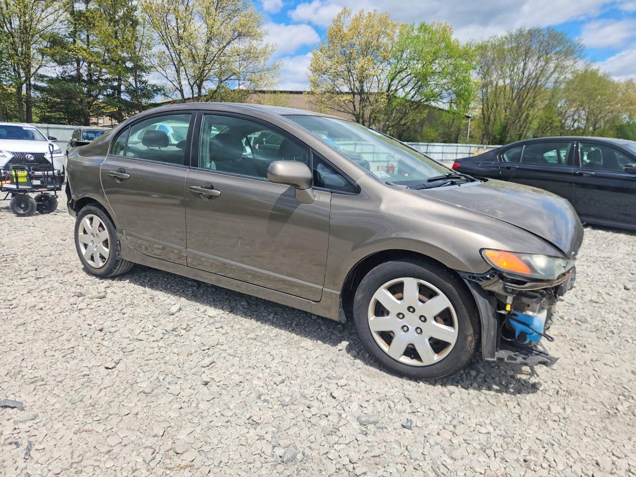 2008 Honda Civic Lx Gray vin: 2HGFA16578H516459