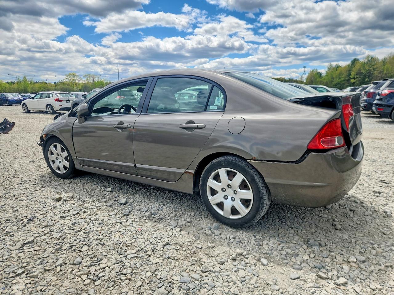 2008 Honda Civic Lx Gray vin: 2HGFA16578H516459