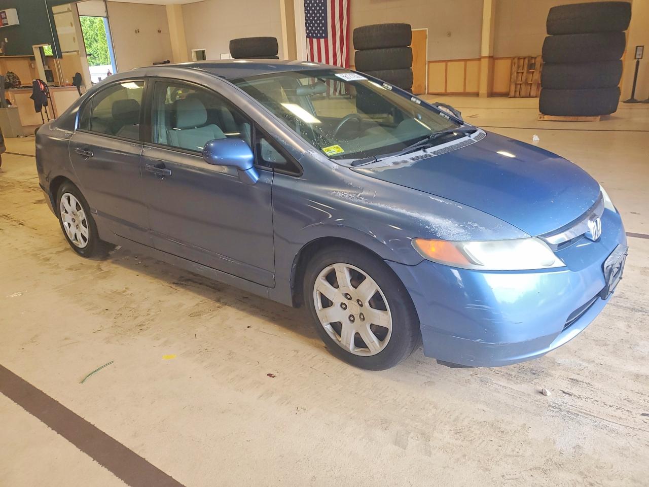 2008 Honda Civic Lx Blue vin: 2HGFA16578H518311