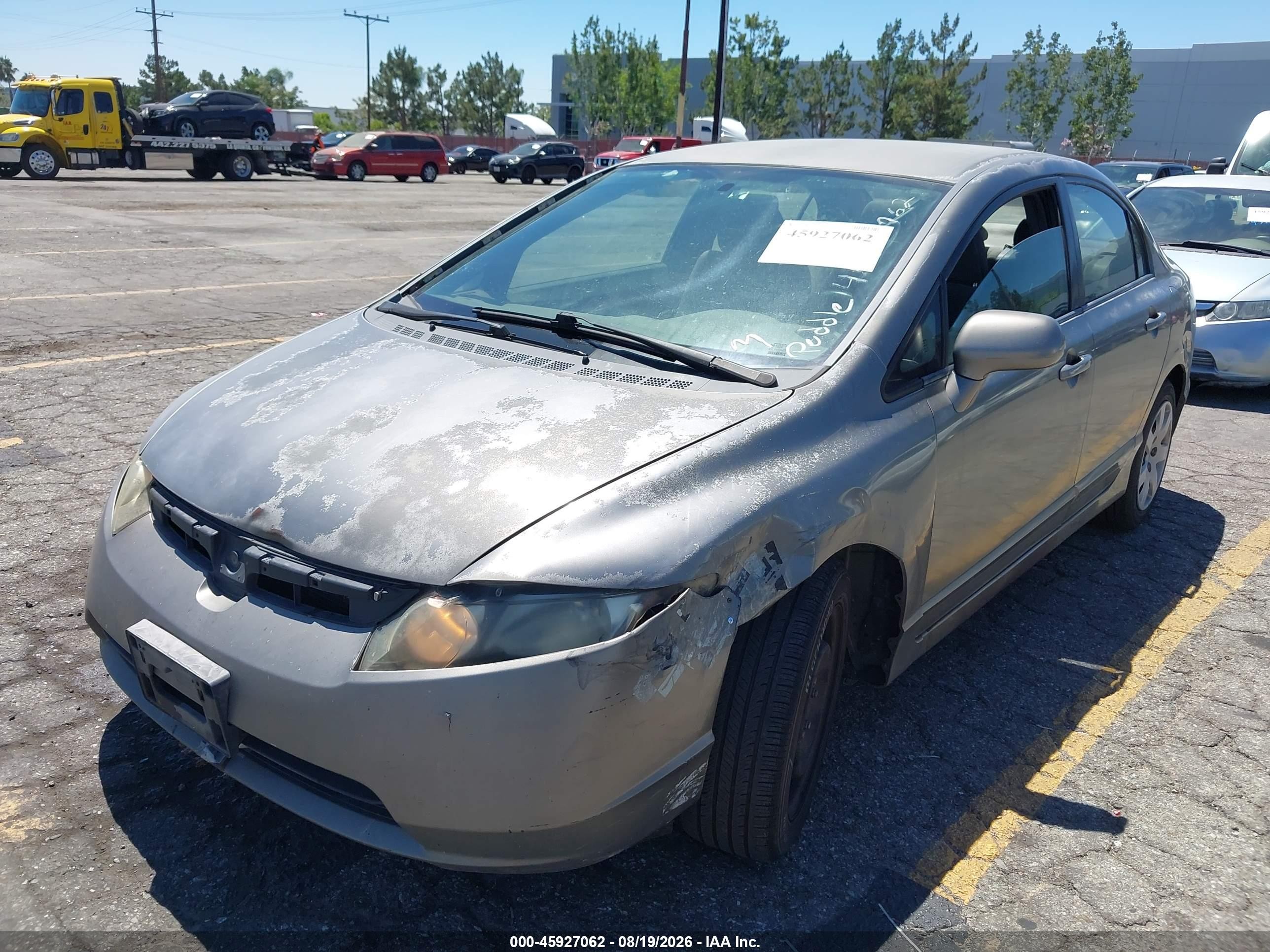2008 Honda Civic Lx Коричневый vin: 2HGFA16578H529938