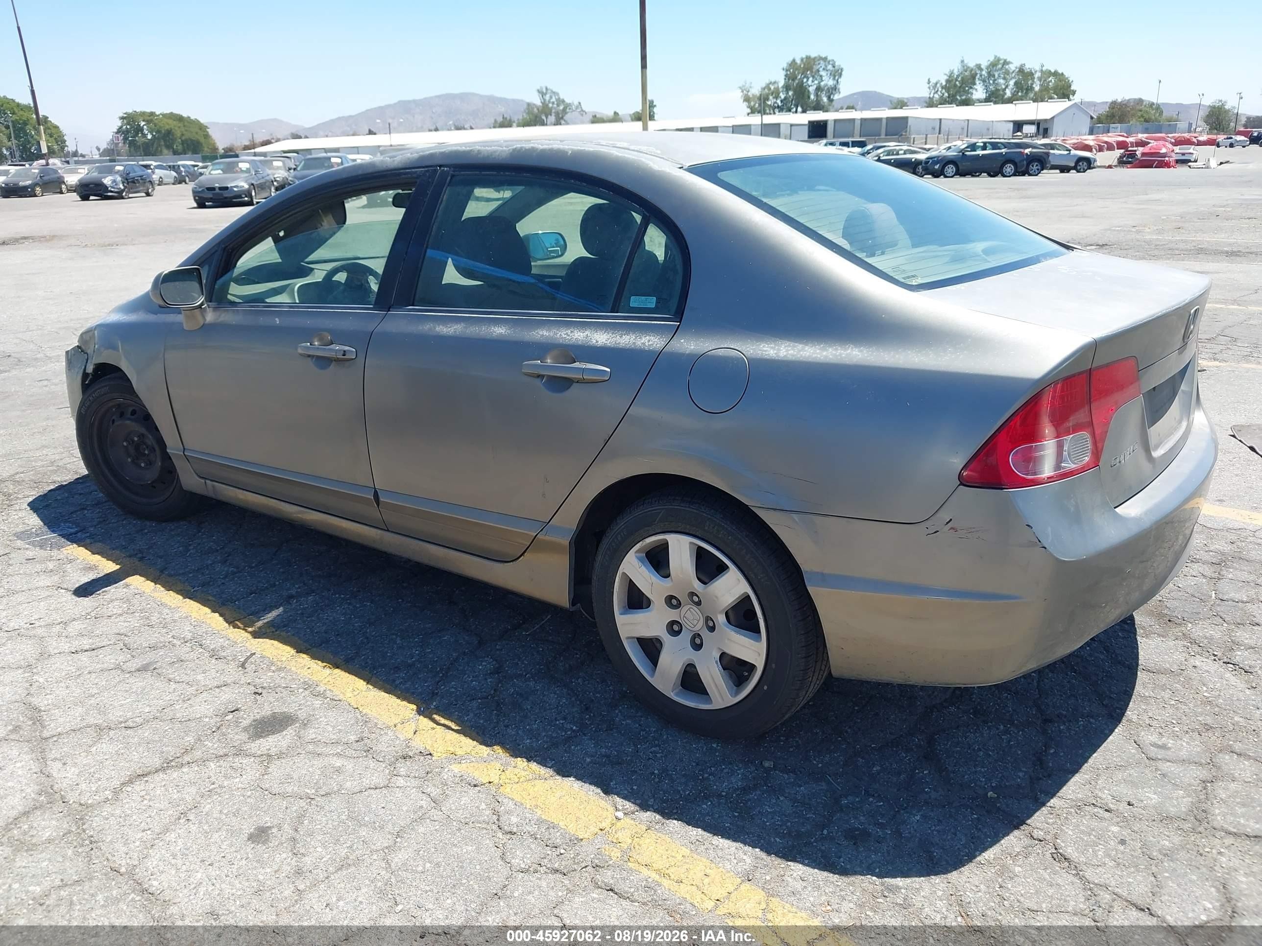 2008 Honda Civic Lx Коричневый vin: 2HGFA16578H529938