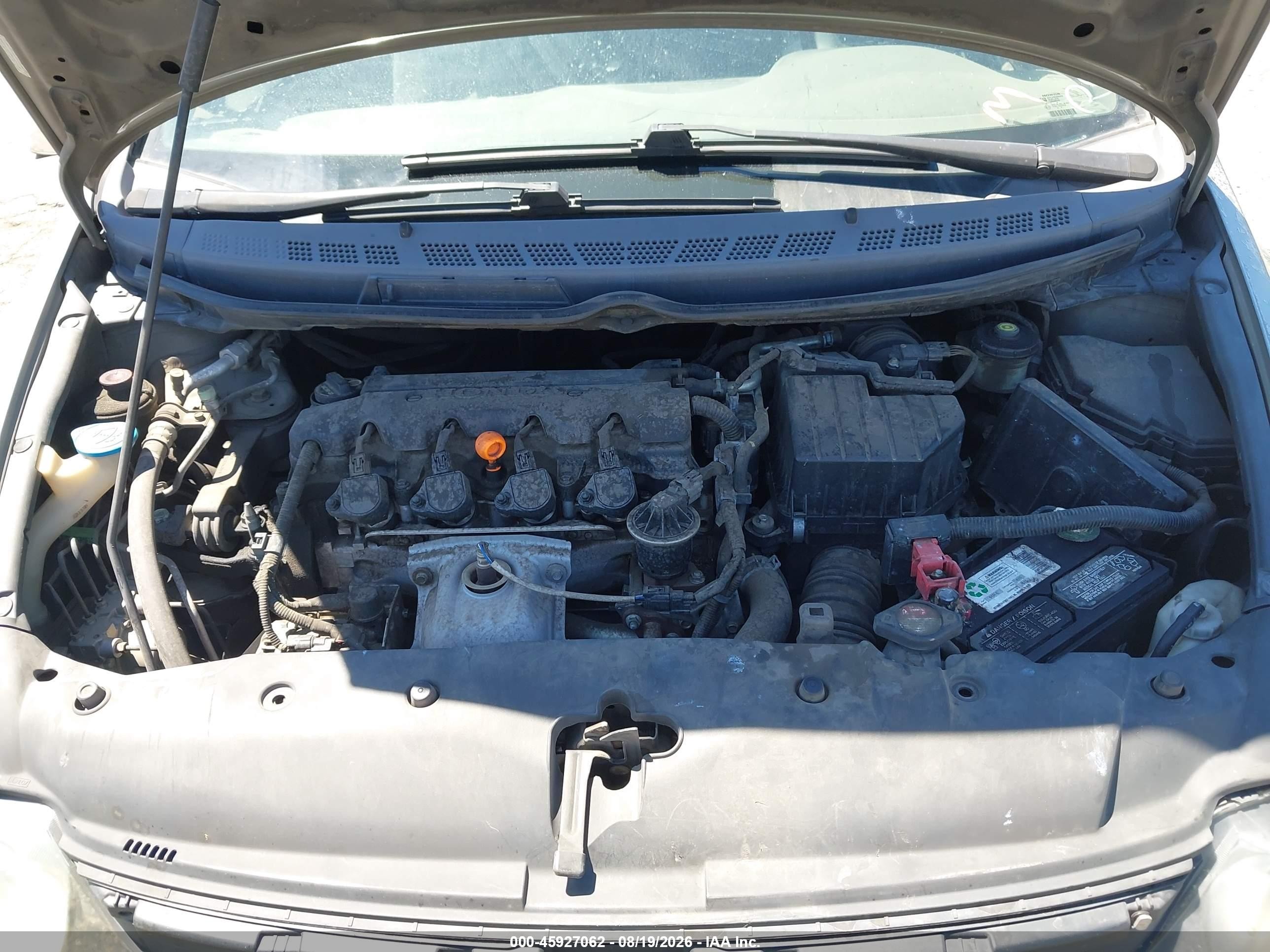 2008 Honda Civic Lx Коричневый vin: 2HGFA16578H529938