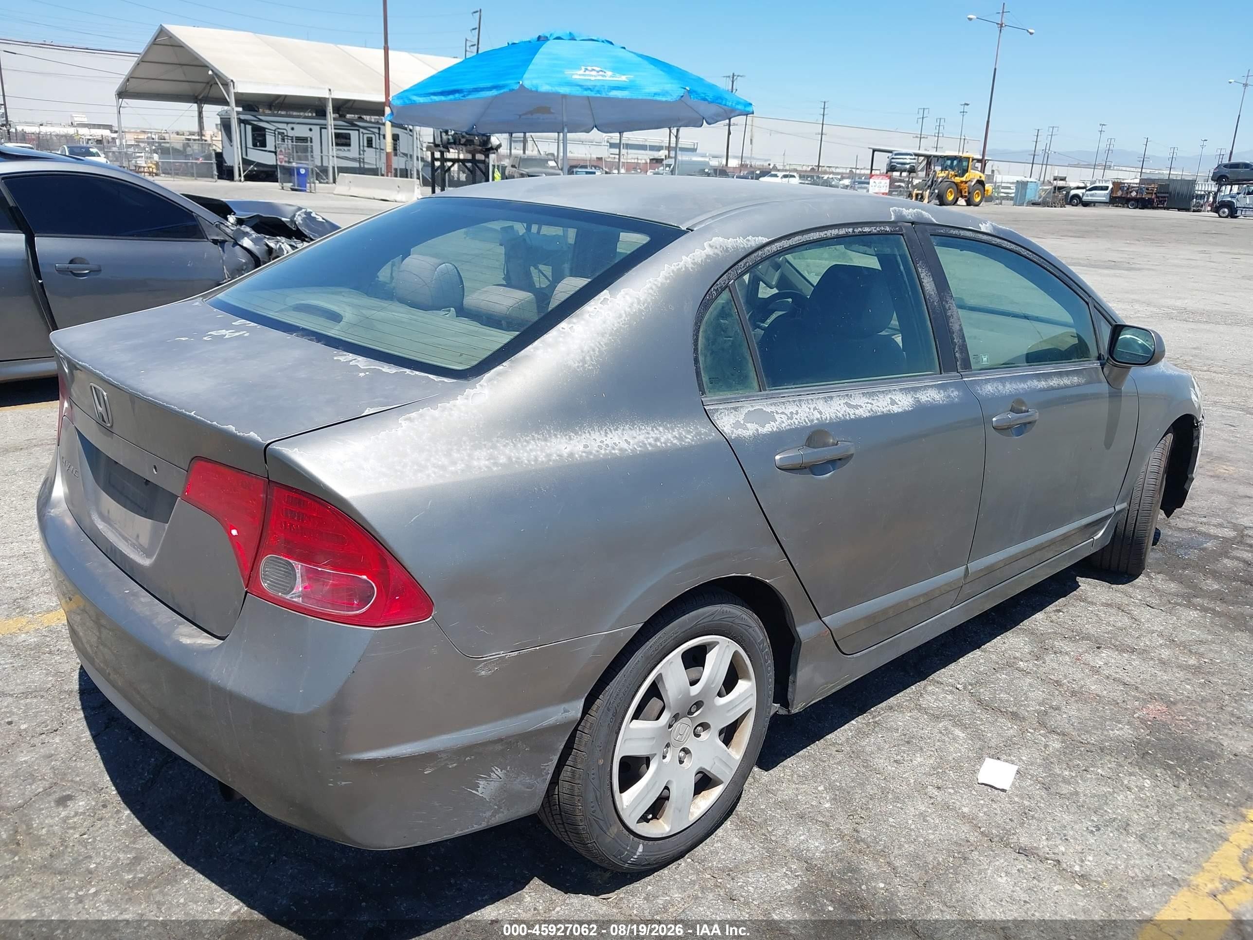 2008 Honda Civic Lx Коричневый vin: 2HGFA16578H529938