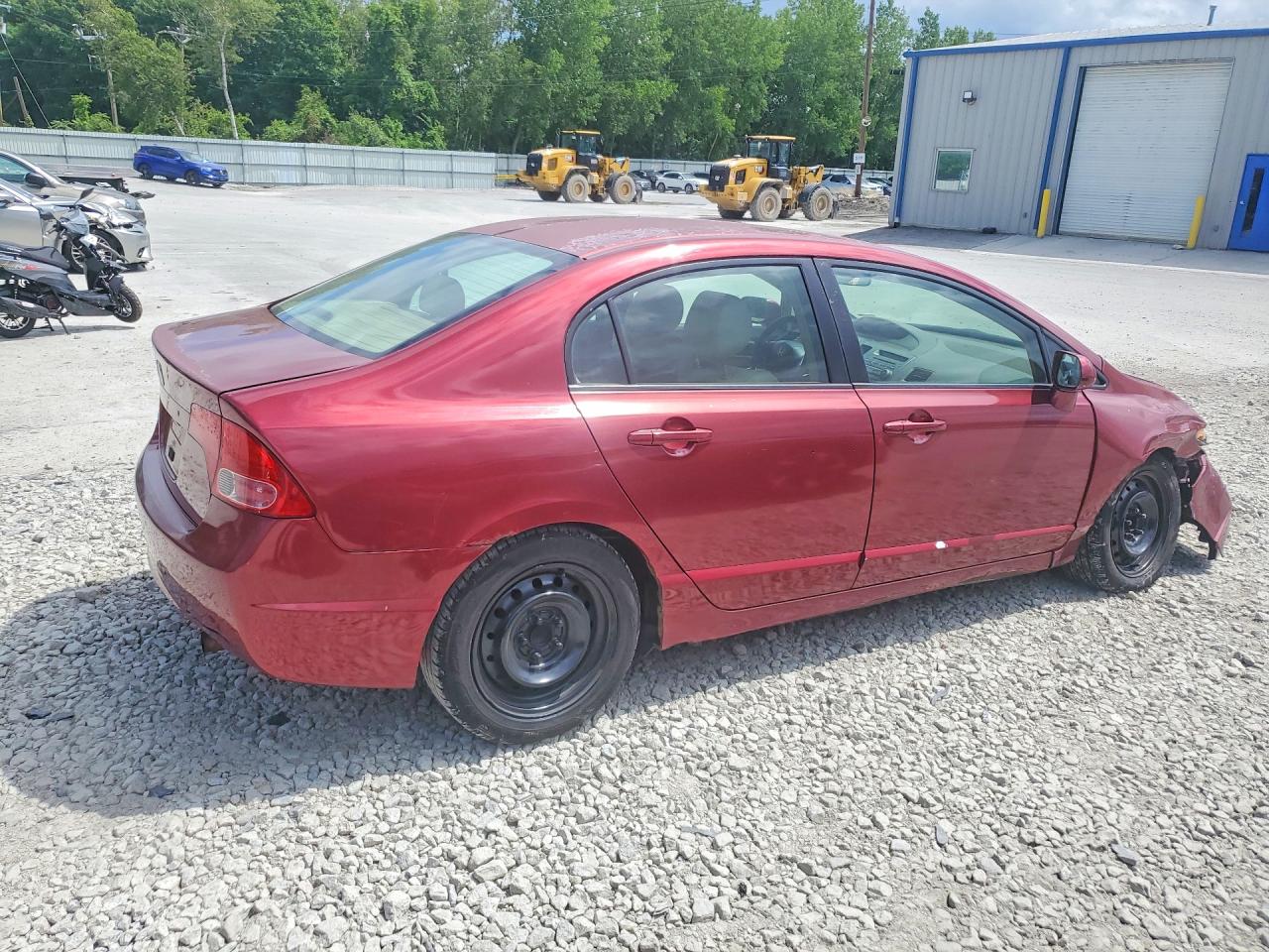 2008 Honda Civic Lx Maroon vin: 2HGFA16578H530930