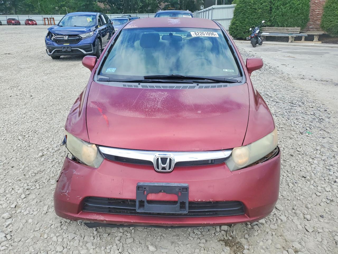 2008 Honda Civic Lx Maroon vin: 2HGFA16578H530930