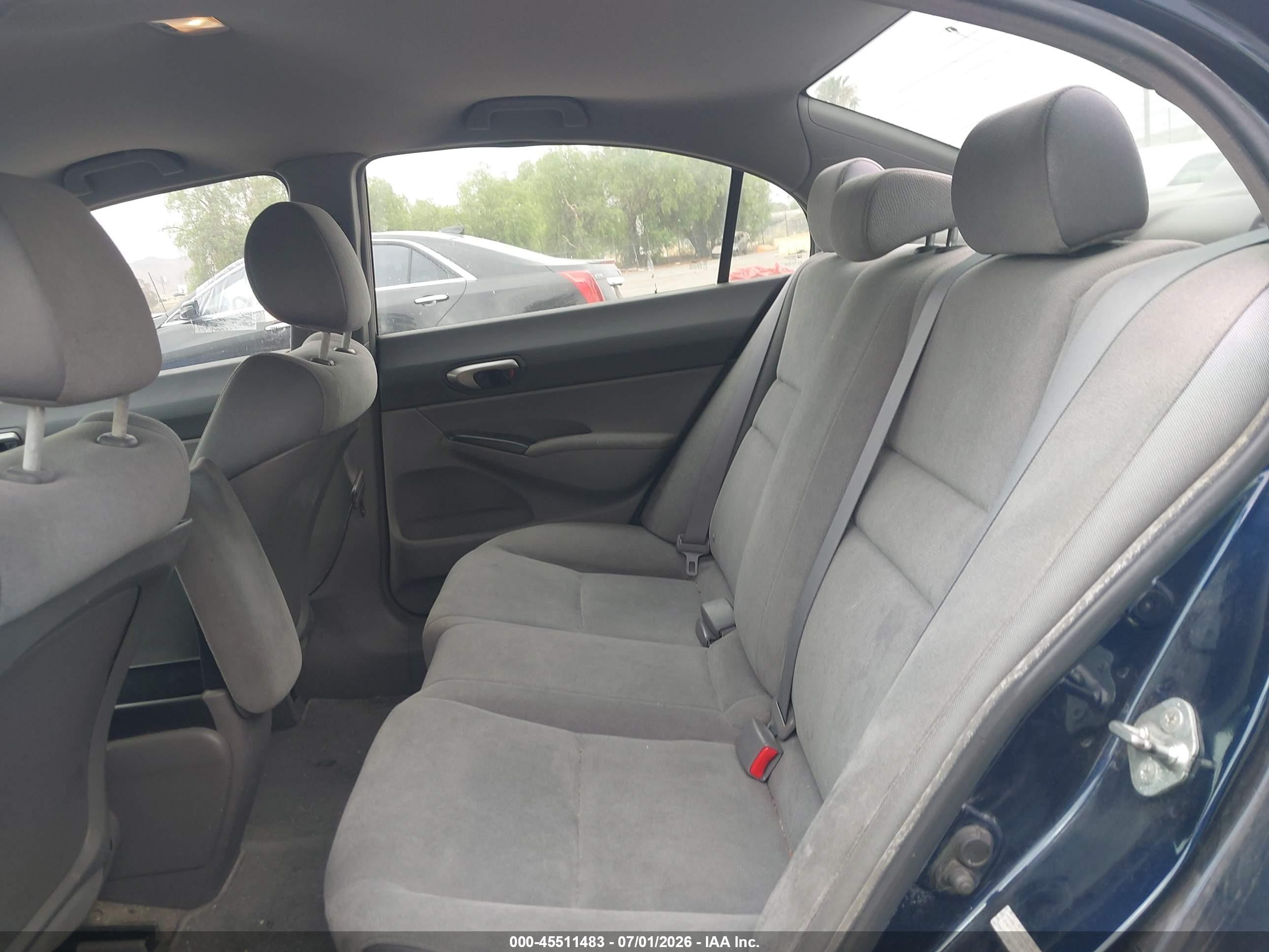 2008 Honda Civic Lx Blue vin: 2HGFA16578H531222