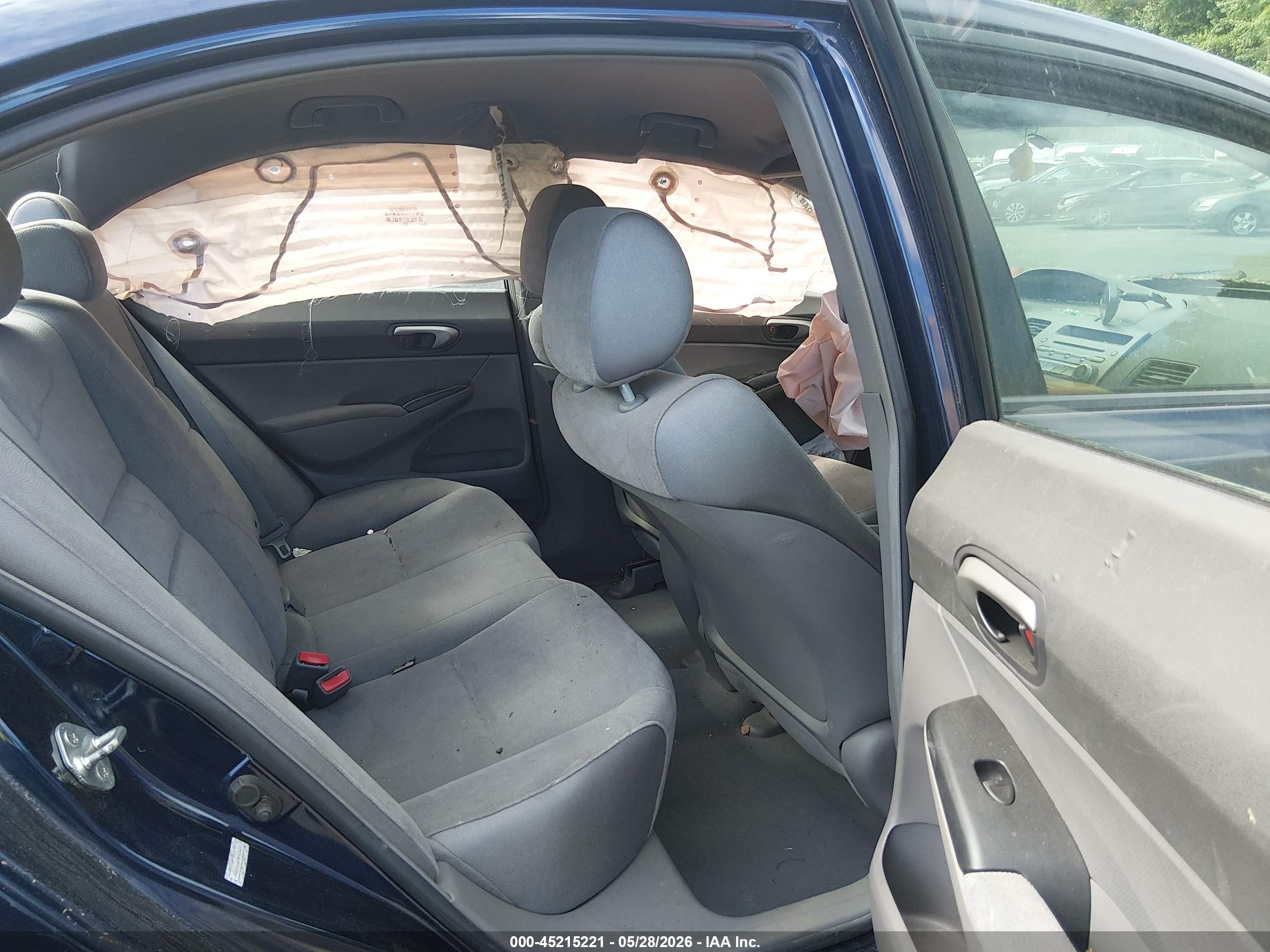 2008 Honda Civic Lx Dark Blue vin: 2HGFA16578H535237