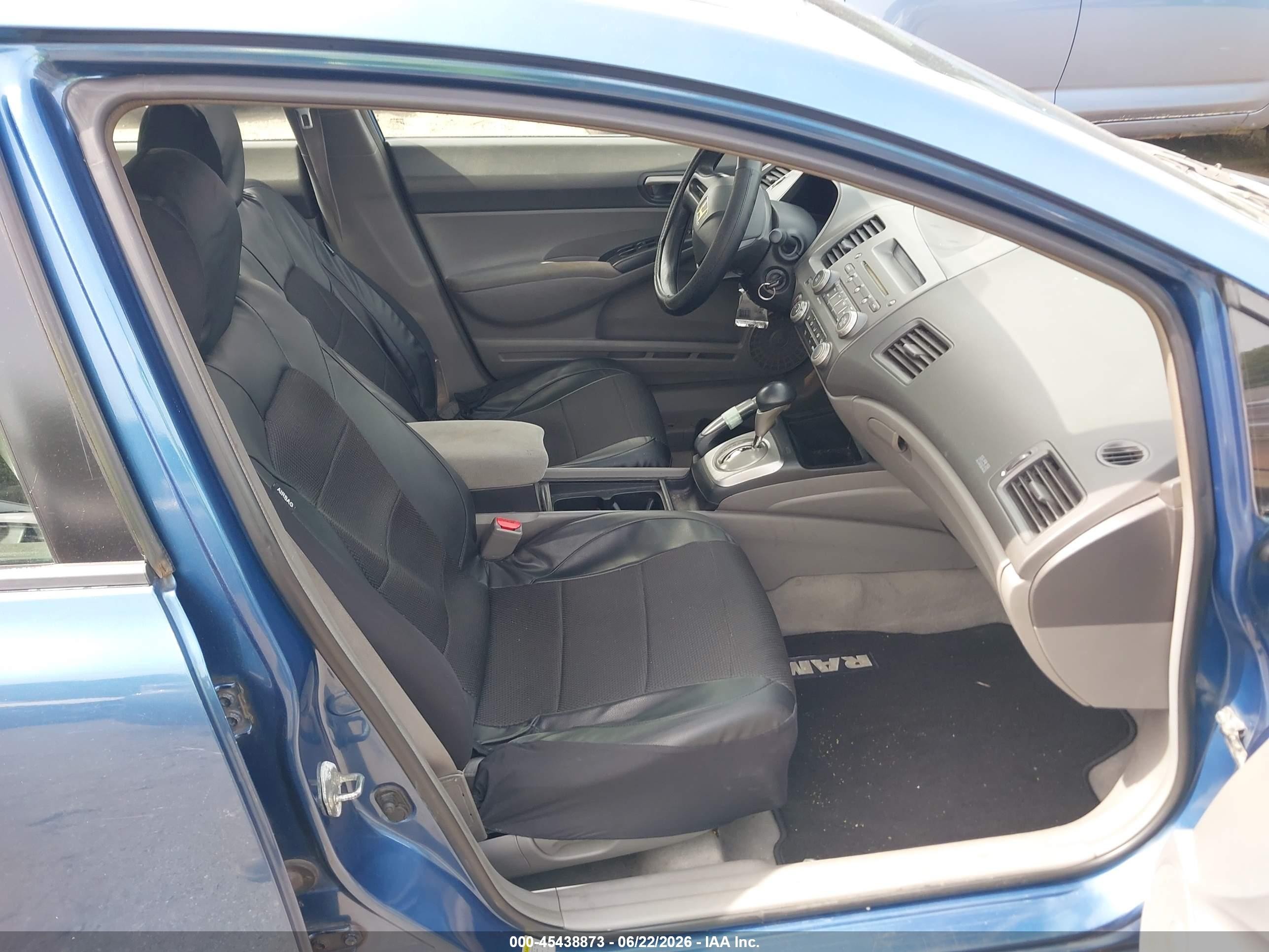 2008 Honda Civic Lx Blue vin: 2HGFA16578H535559