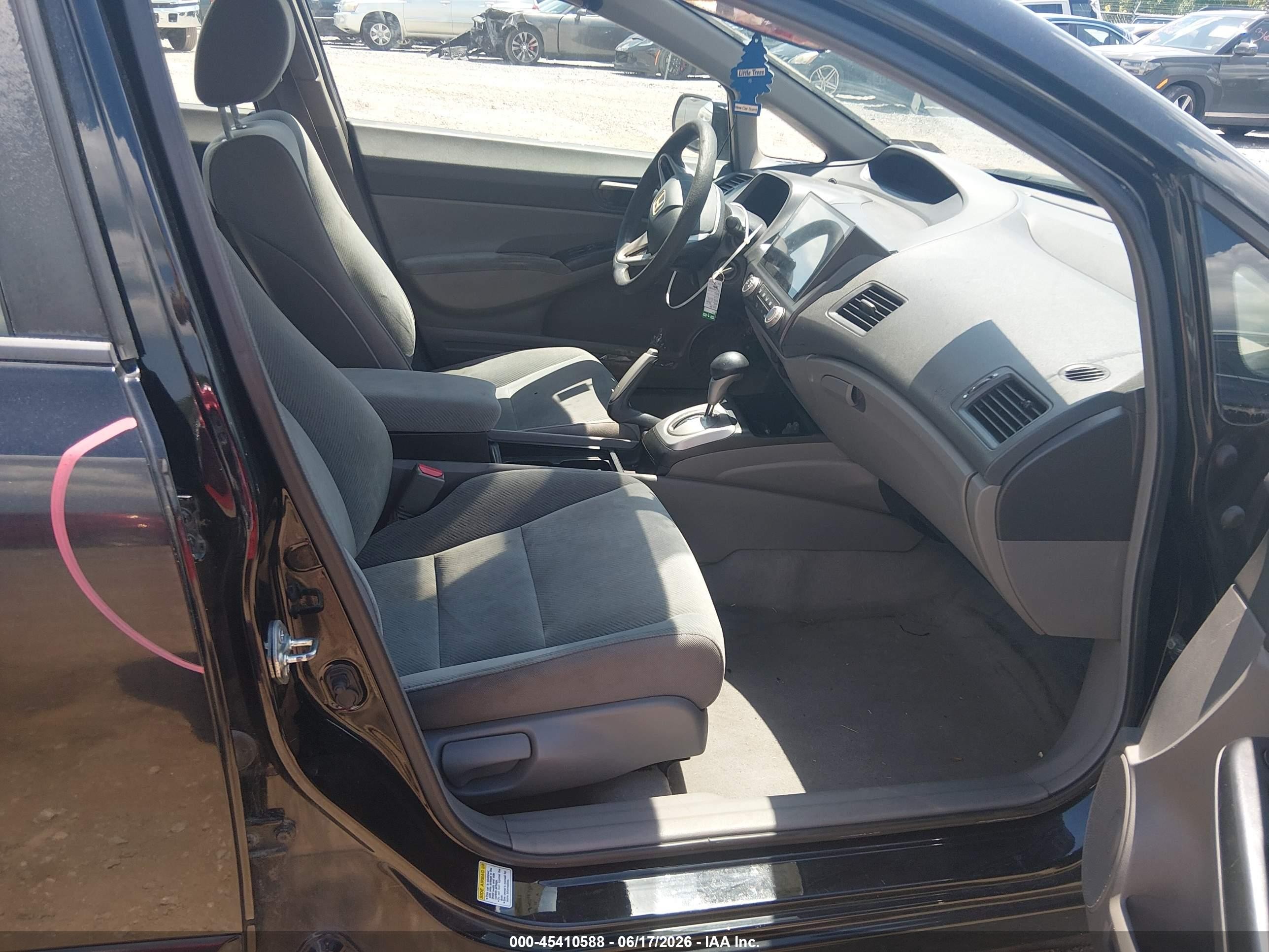 2009 Honda Civic Lx Black vin: 2HGFA16579H326596