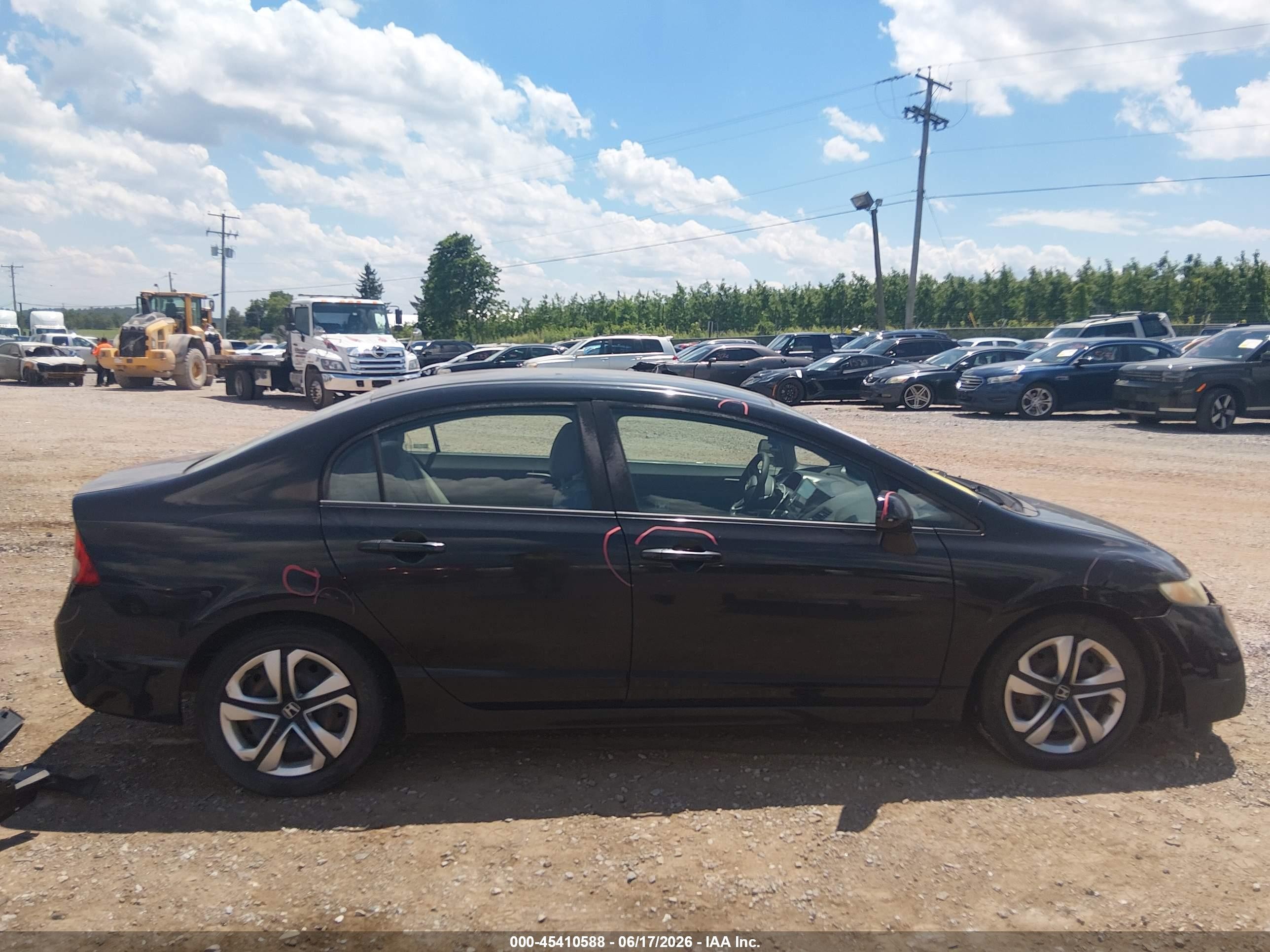 2009 Honda Civic Lx Black vin: 2HGFA16579H326596