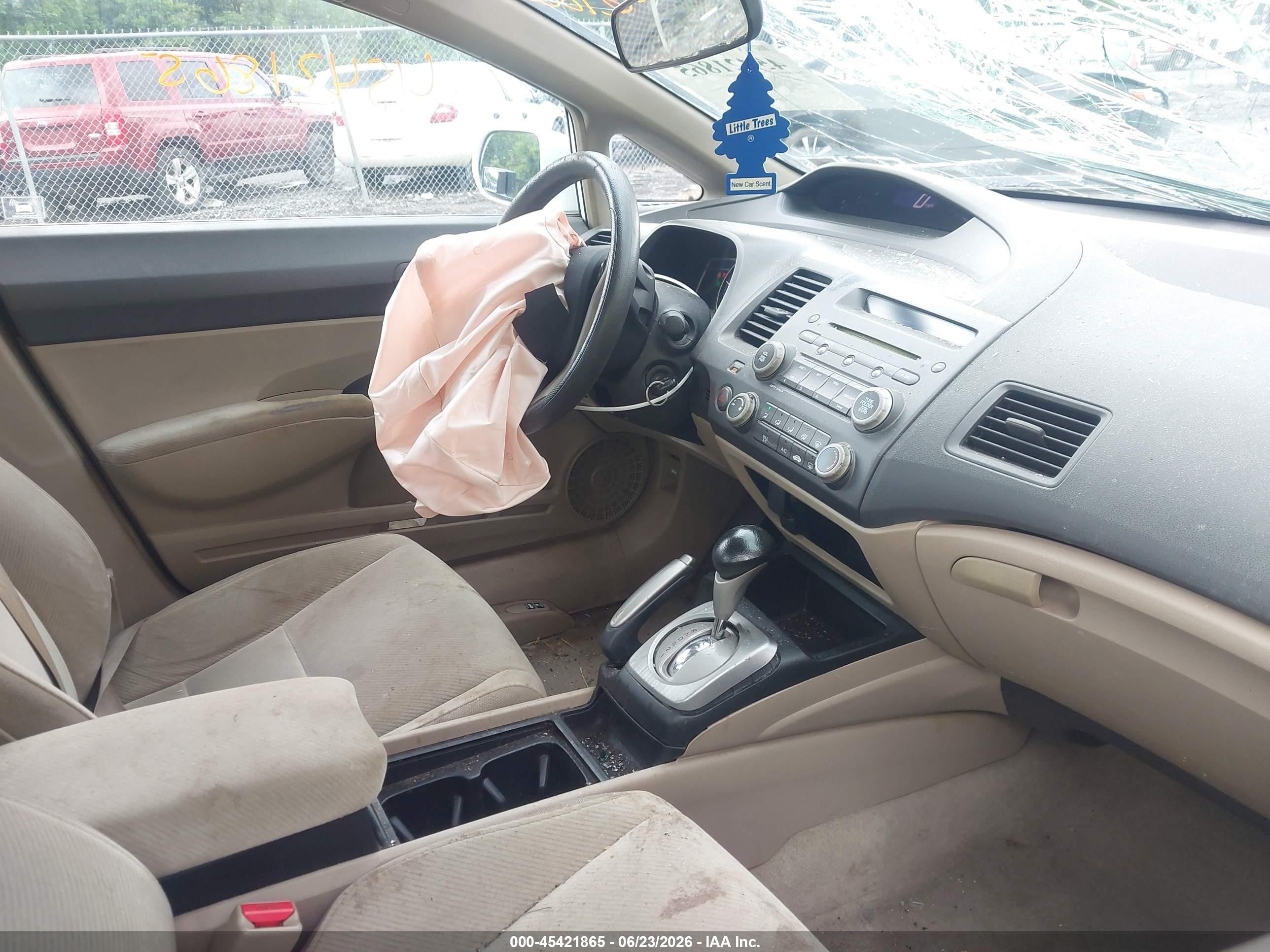 2009 Honda Civic Lx White vin: 2HGFA16579H332107