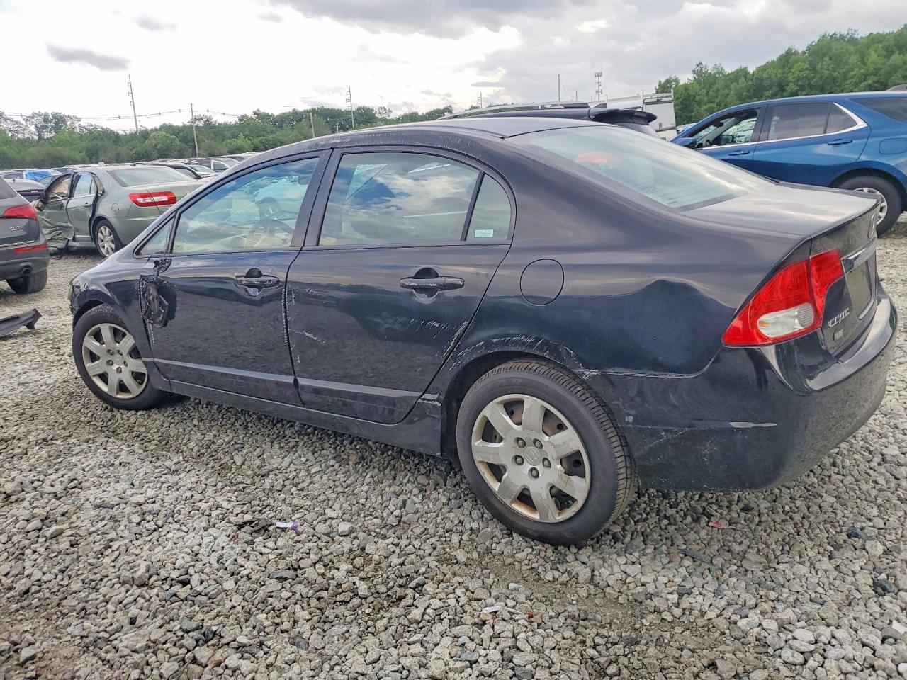 2009 Honda Civic Lx Черный vin: 2HGFA16579H353961