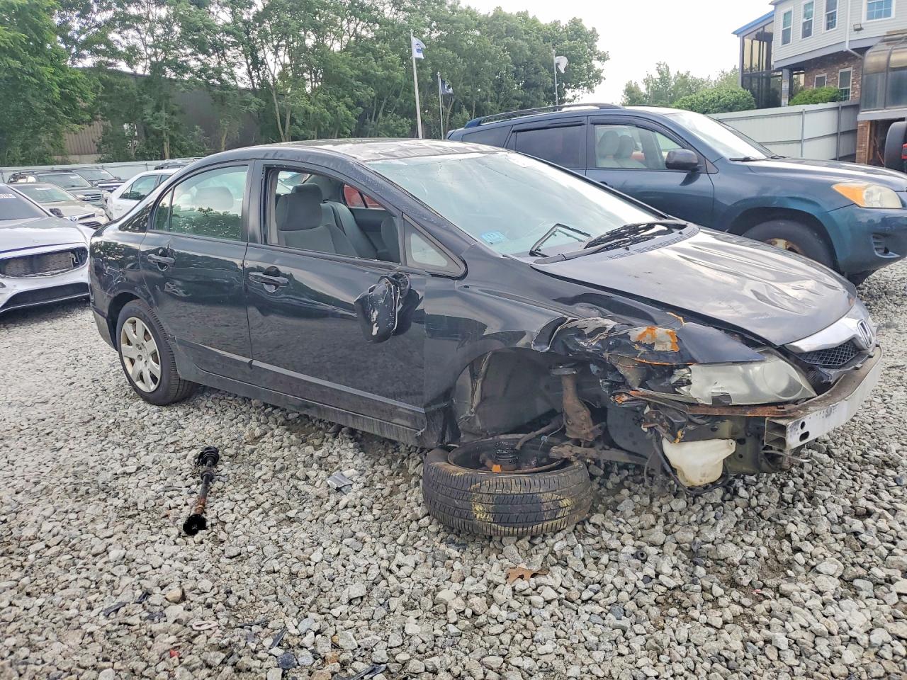 2009 Honda Civic Lx Черный vin: 2HGFA16579H353961
