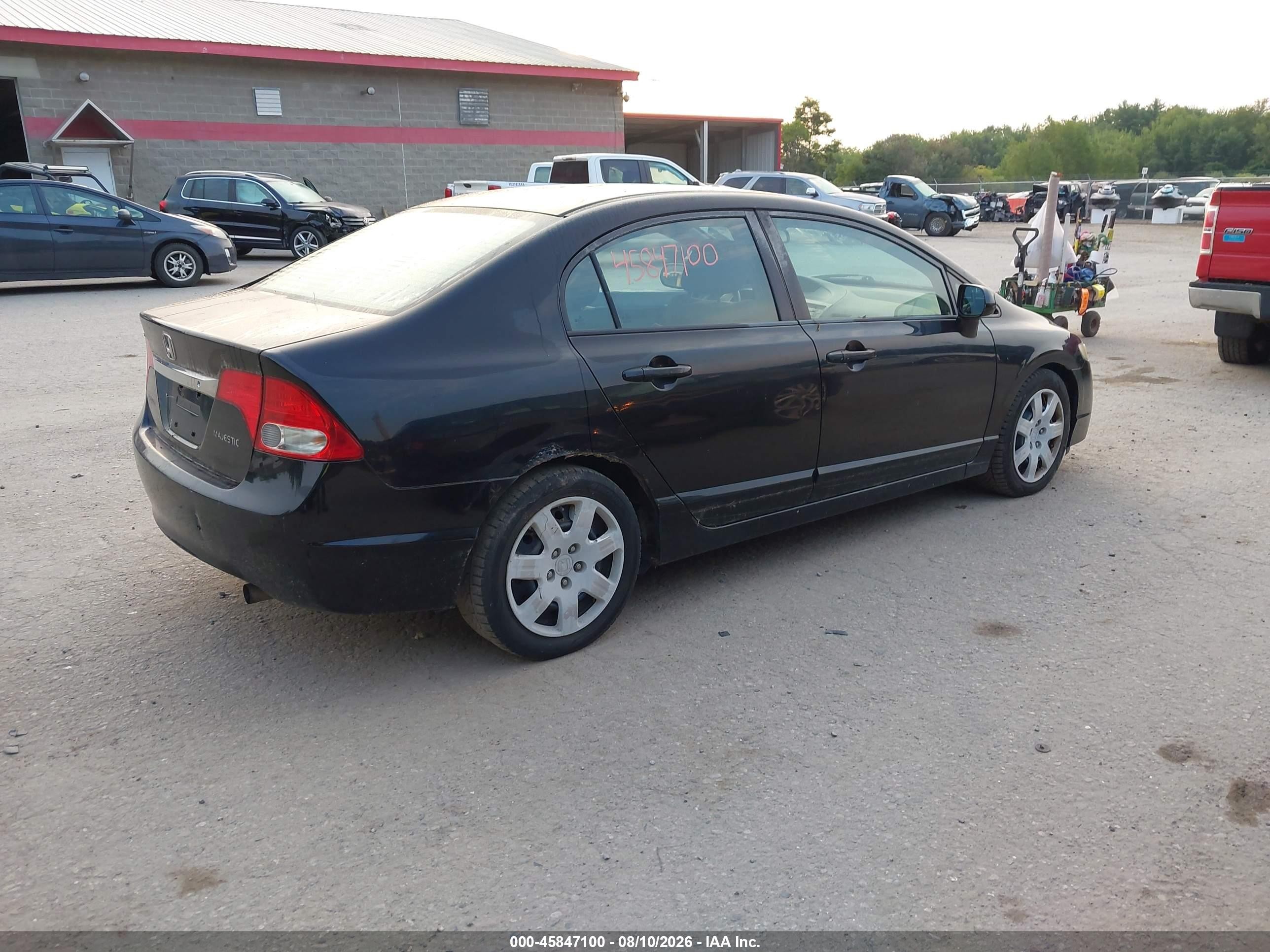 2009 Honda Civic Lx Black vin: 2HGFA16579H354964