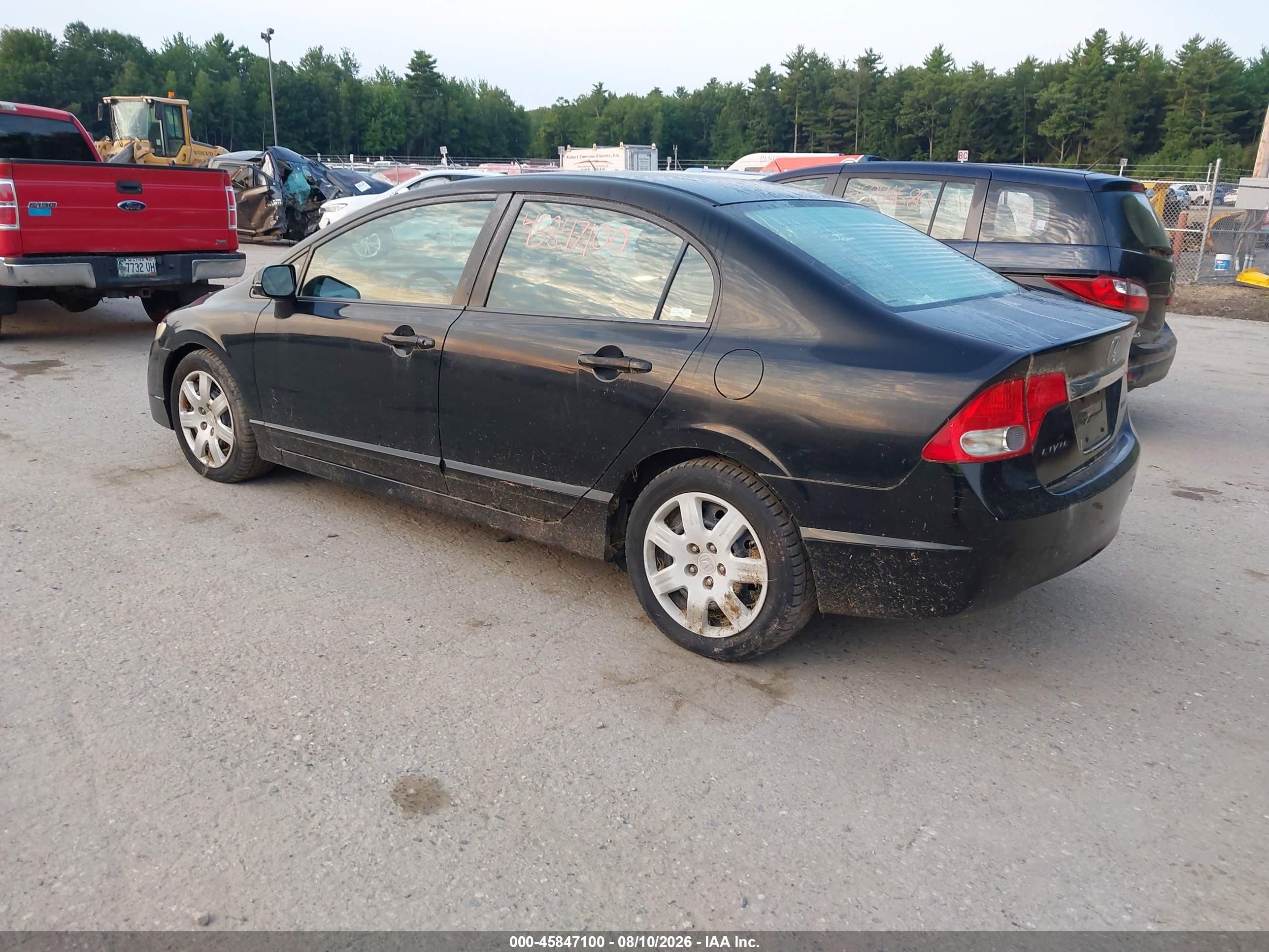 2009 Honda Civic Lx Black vin: 2HGFA16579H354964