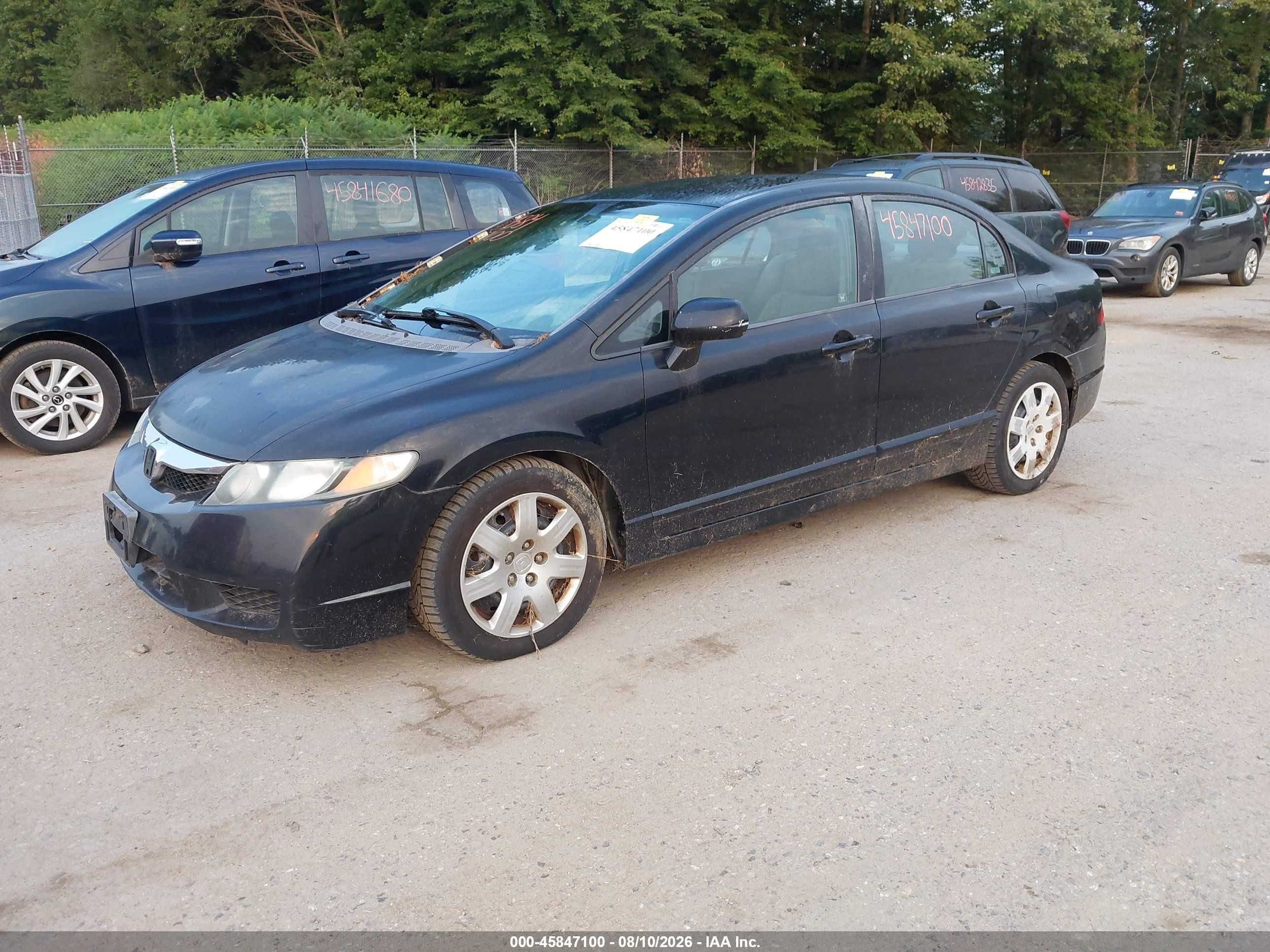 2009 Honda Civic Lx Black vin: 2HGFA16579H354964